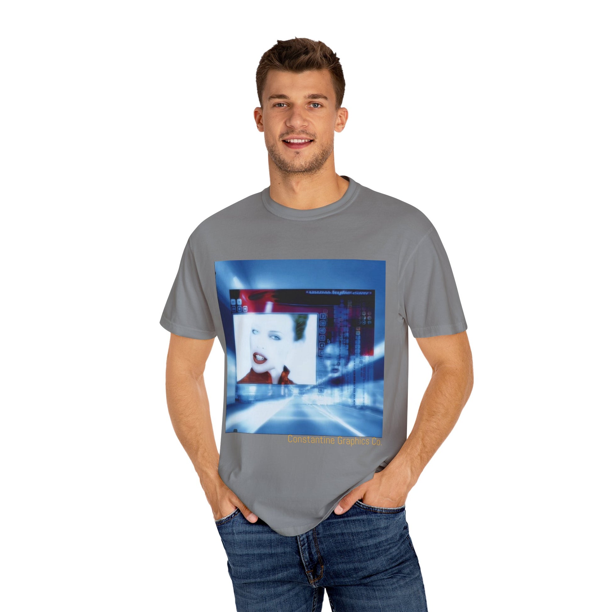 Digital Pop up Cyber Y2k Graphic TShirt