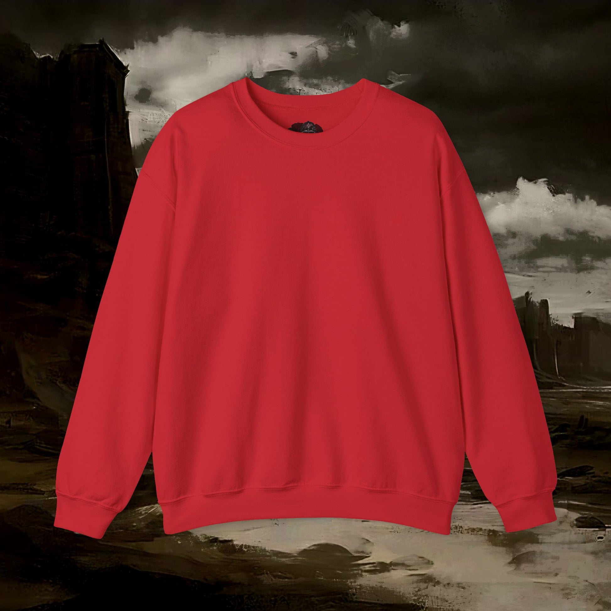 The Barbarian's Mirror Fantasy Medieval Inspired Unisex Sweatshirt Back Version