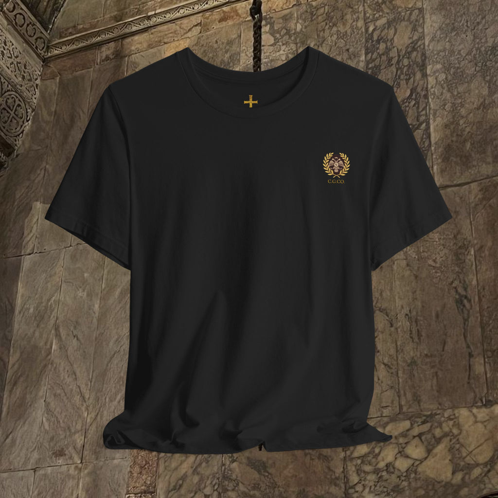 The Kings Fate Byzantine Inspired Cotton Graphic T-shirt Back version