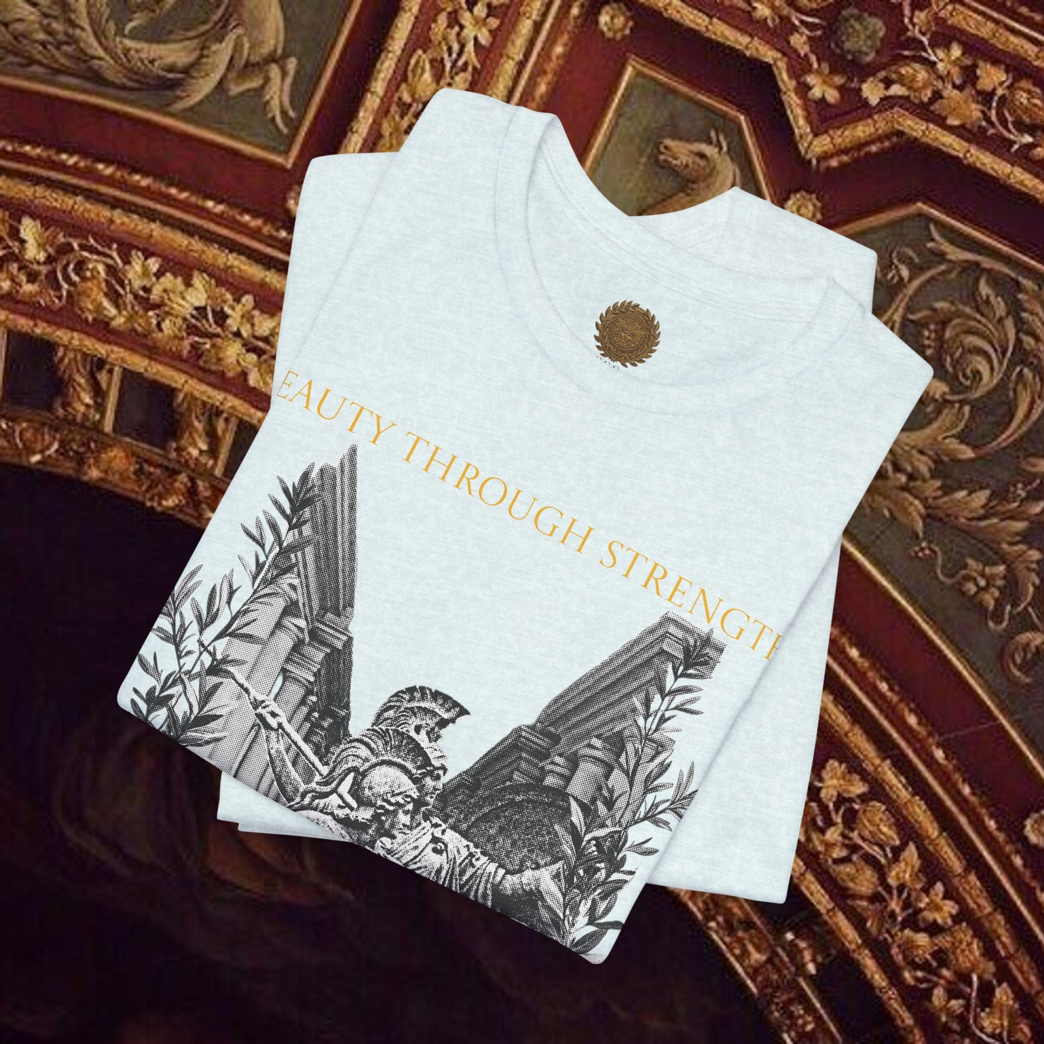 The Goddess's Protection Classically-Inspired Cotton Graphic T Shirt