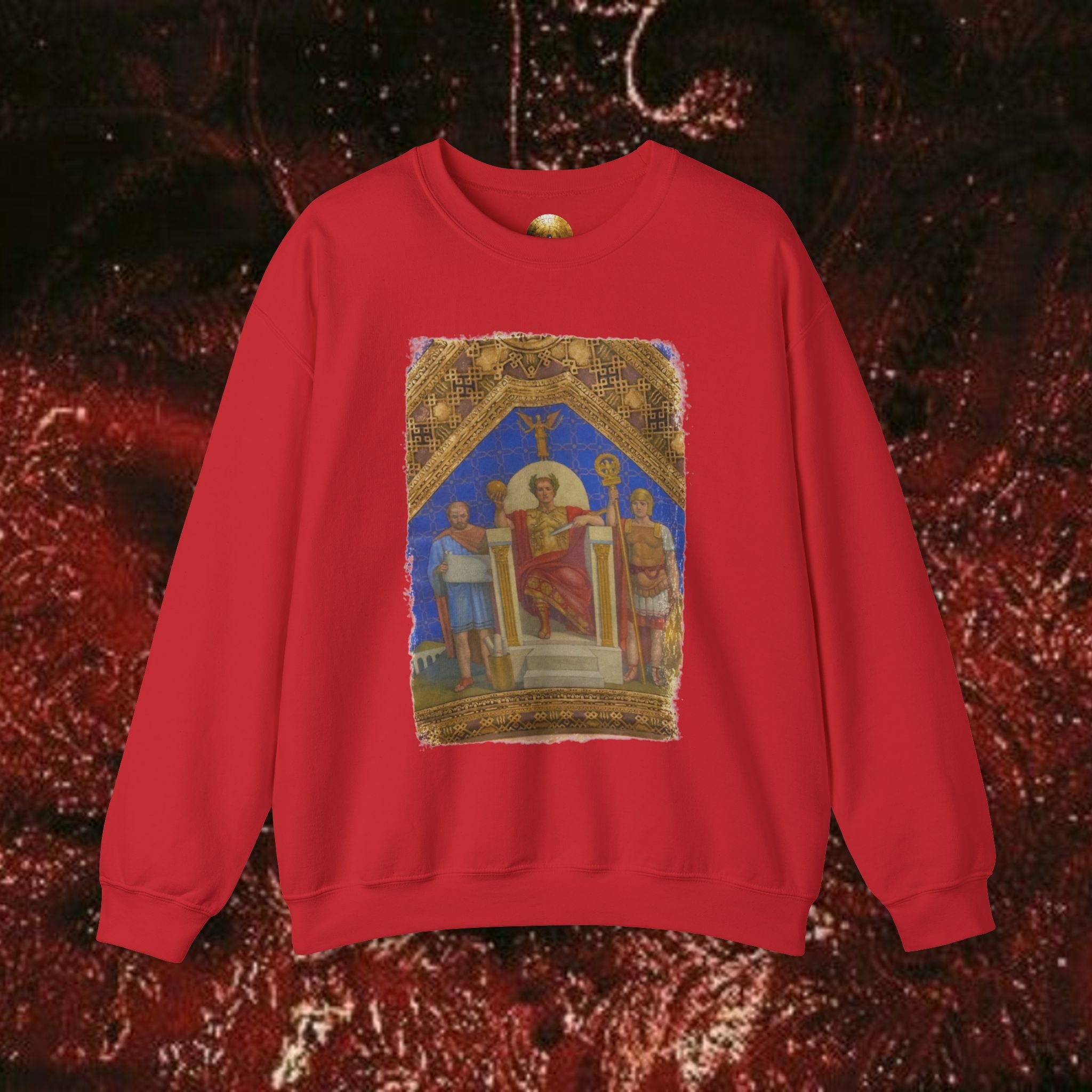 Imperial Throne Art Sweatshirt - Eternal Ruler Design | Constantine Graphics