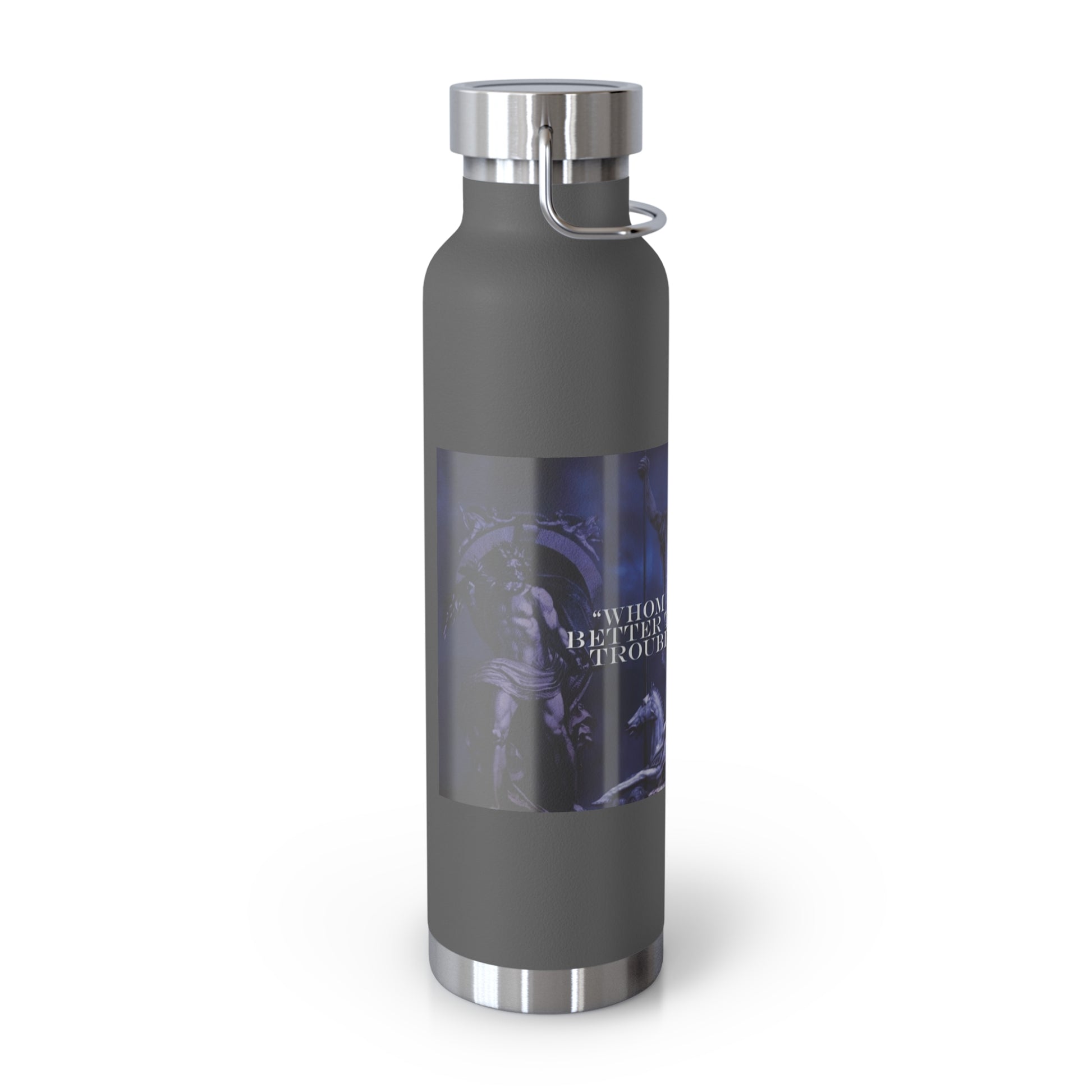 Neptune waterbottle Stylish Insulated Water Bottle for Outdoor Adventures, Motivational Fitness Water Bottle, Copper Vacuum Flask for Gym, Travel and Beach