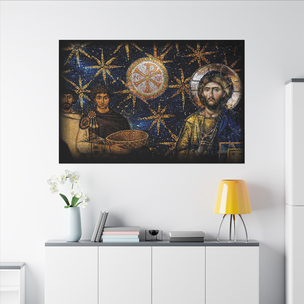Justinian's Glory Byzantine Late Roman Inspired Matte Canvas, Stretched, (Multi-Size)