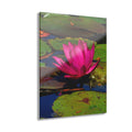 Pink Lily Pad Flower – Acrylic Wall Art