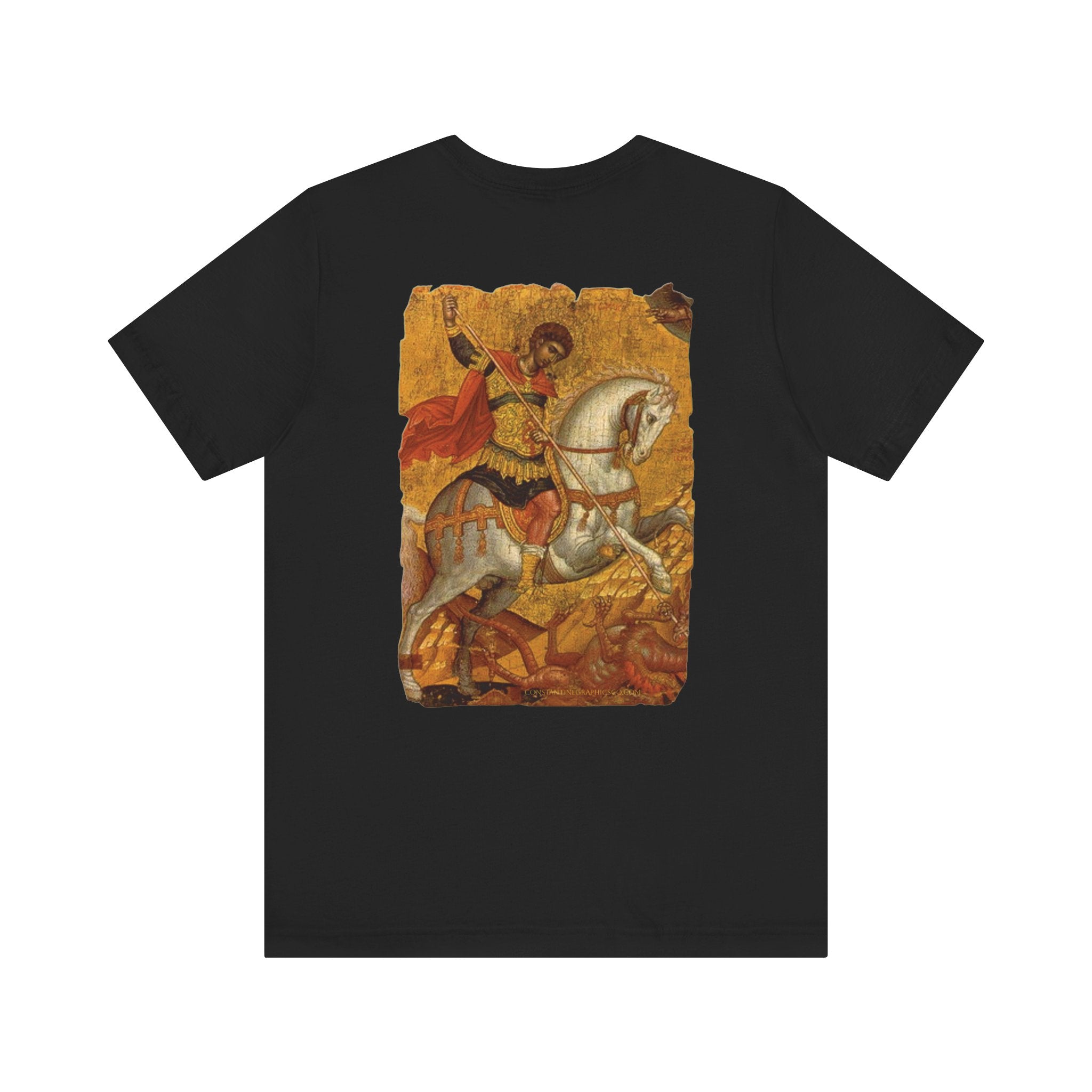 St George Dragon Slayer Vintage Art T-Shirt - Premium Cotton Graphic Tee