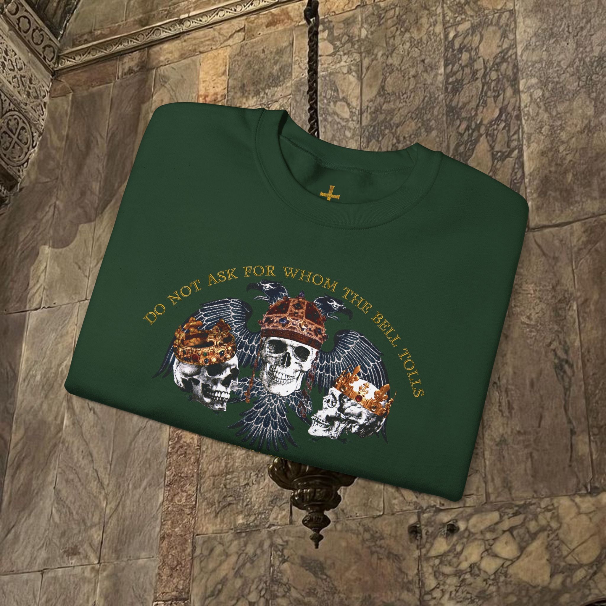 The Kings Fate Byzantine Inspired Graphic Crewneck Sweatshirt