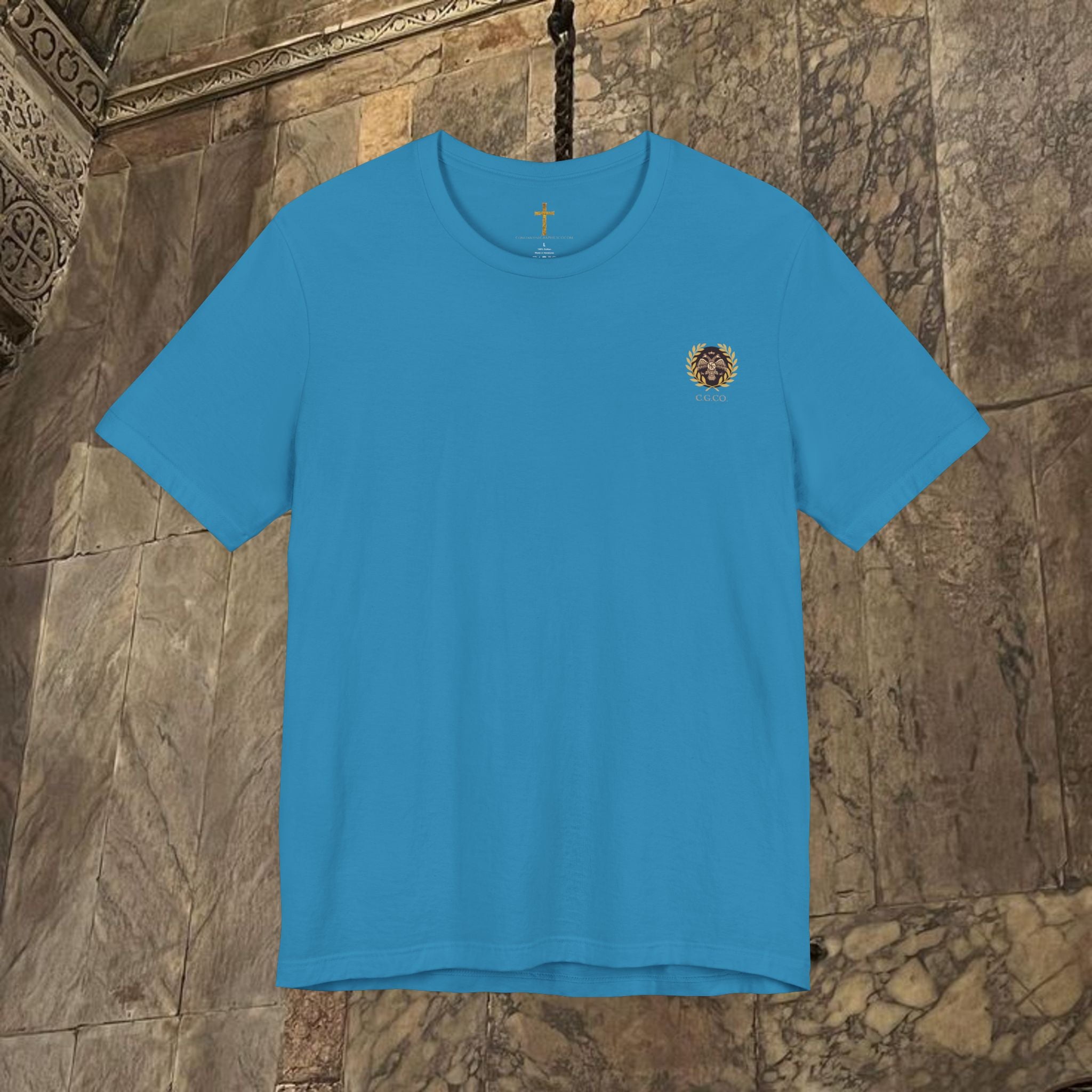 The Last Great Emperor Byzantine Inspired Cotton Graphic T-shirt Back Version