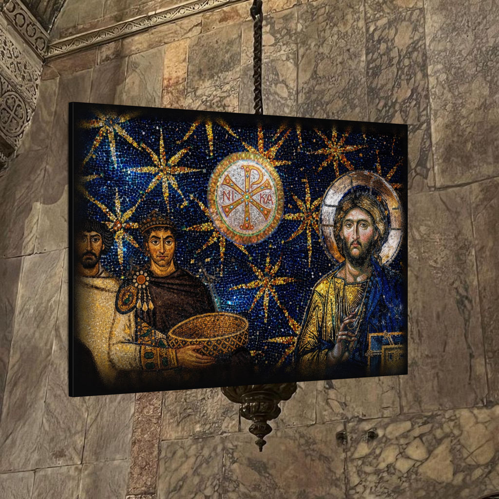 Justinian's Glory Byzantine Late Roman Inspired Matte Canvas, Stretched, (Multi-Size)