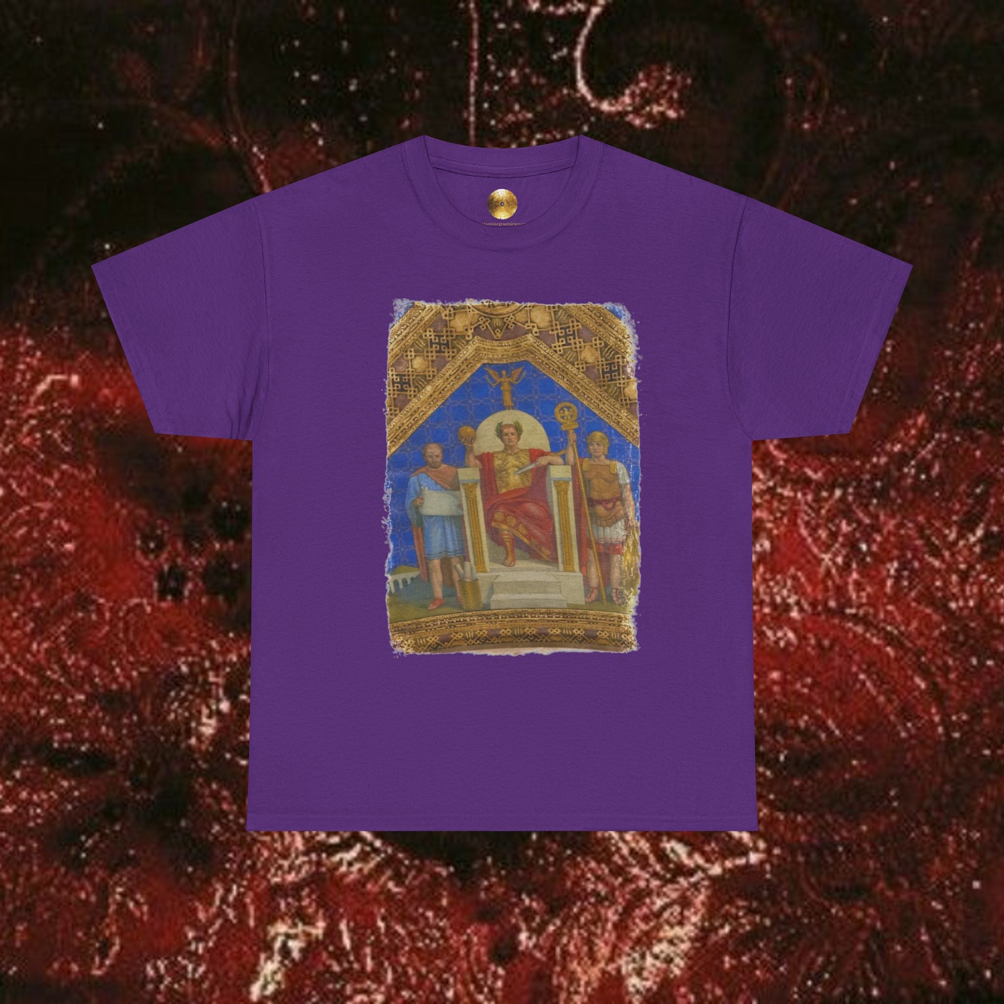 Imperial Throne Art Graphic T-Shirt- Eternal Ruler Design | Constantine Graphics