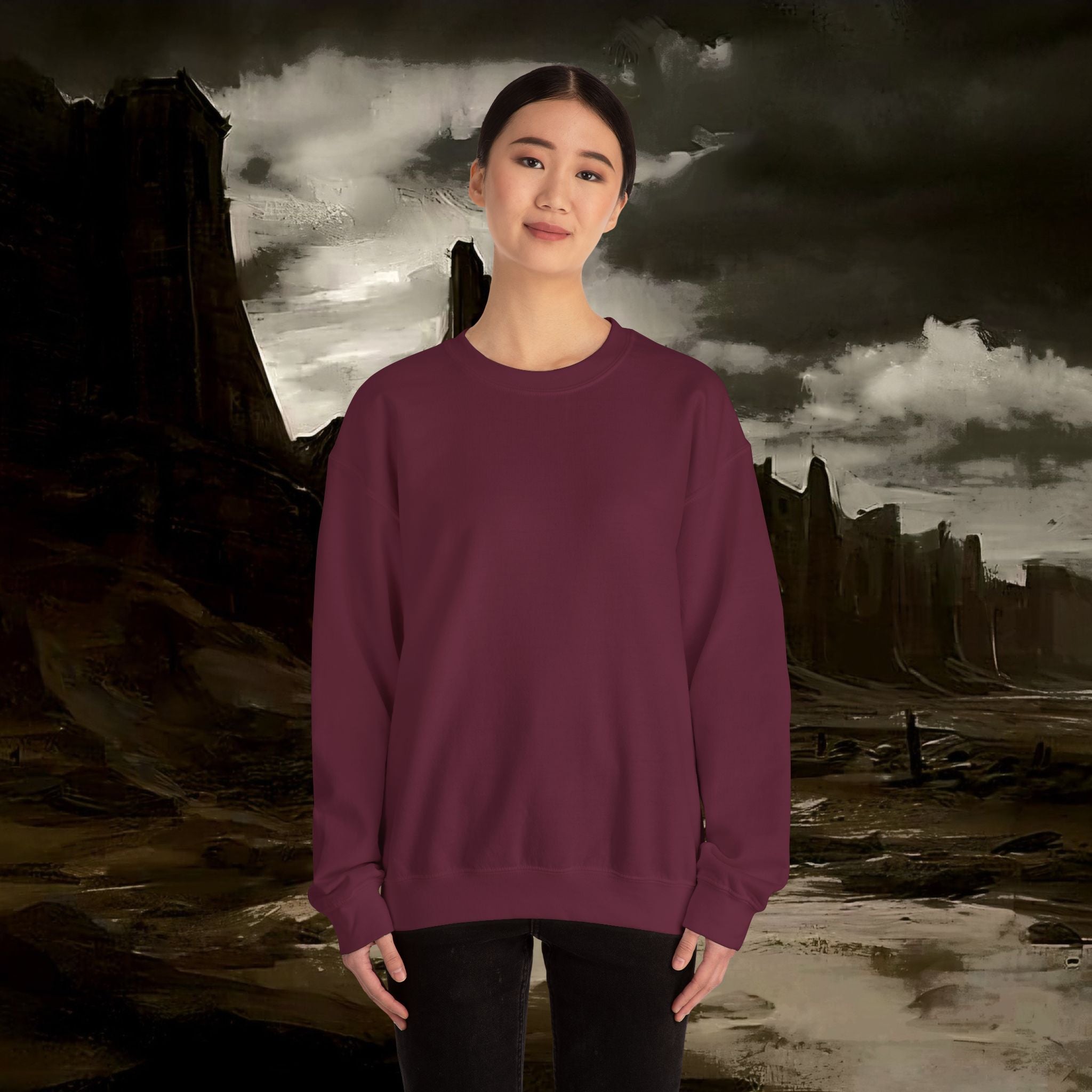 The Barbarian's Fate Medieval Fantasy Inspired Graphic Sweatshirt Back Version