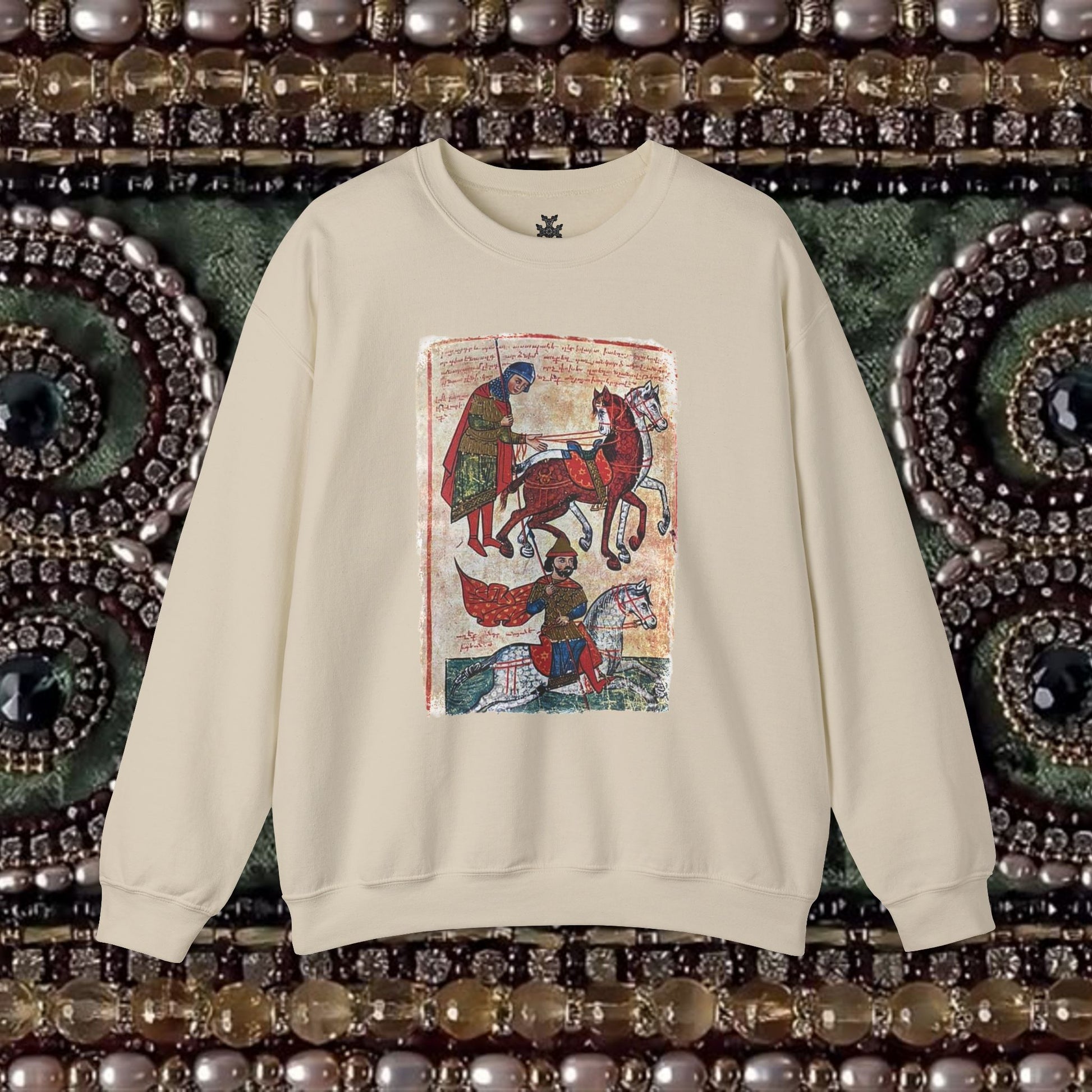 Ancient Armenian Manuscript Graphic Sweatshirt Design