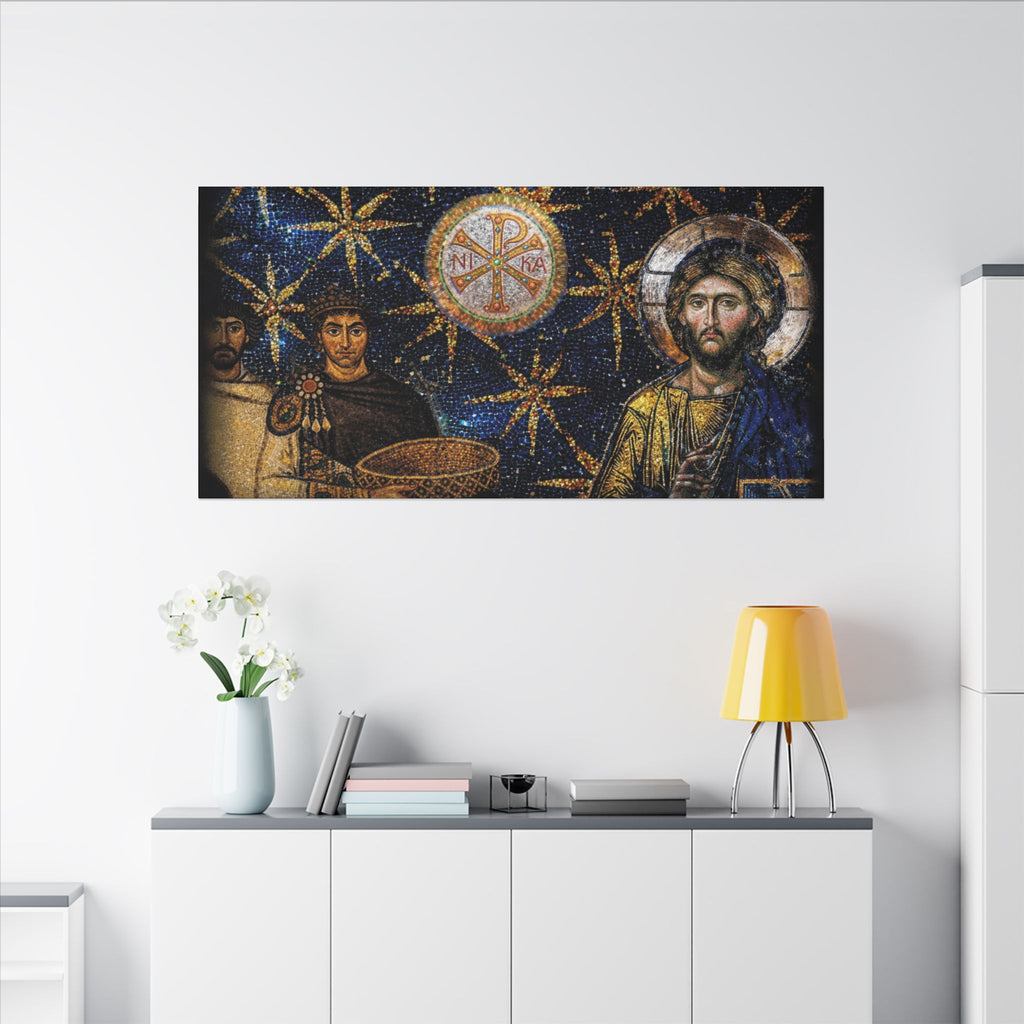 Justinian's Glory Byzantine Late Roman Inspired Matte Canvas, Stretched, (Multi-Size)