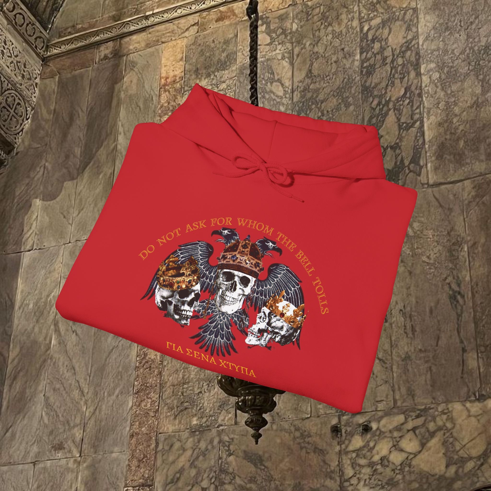 The Kings Fate Byzantine Inspired Graphic Hoodie Front Version