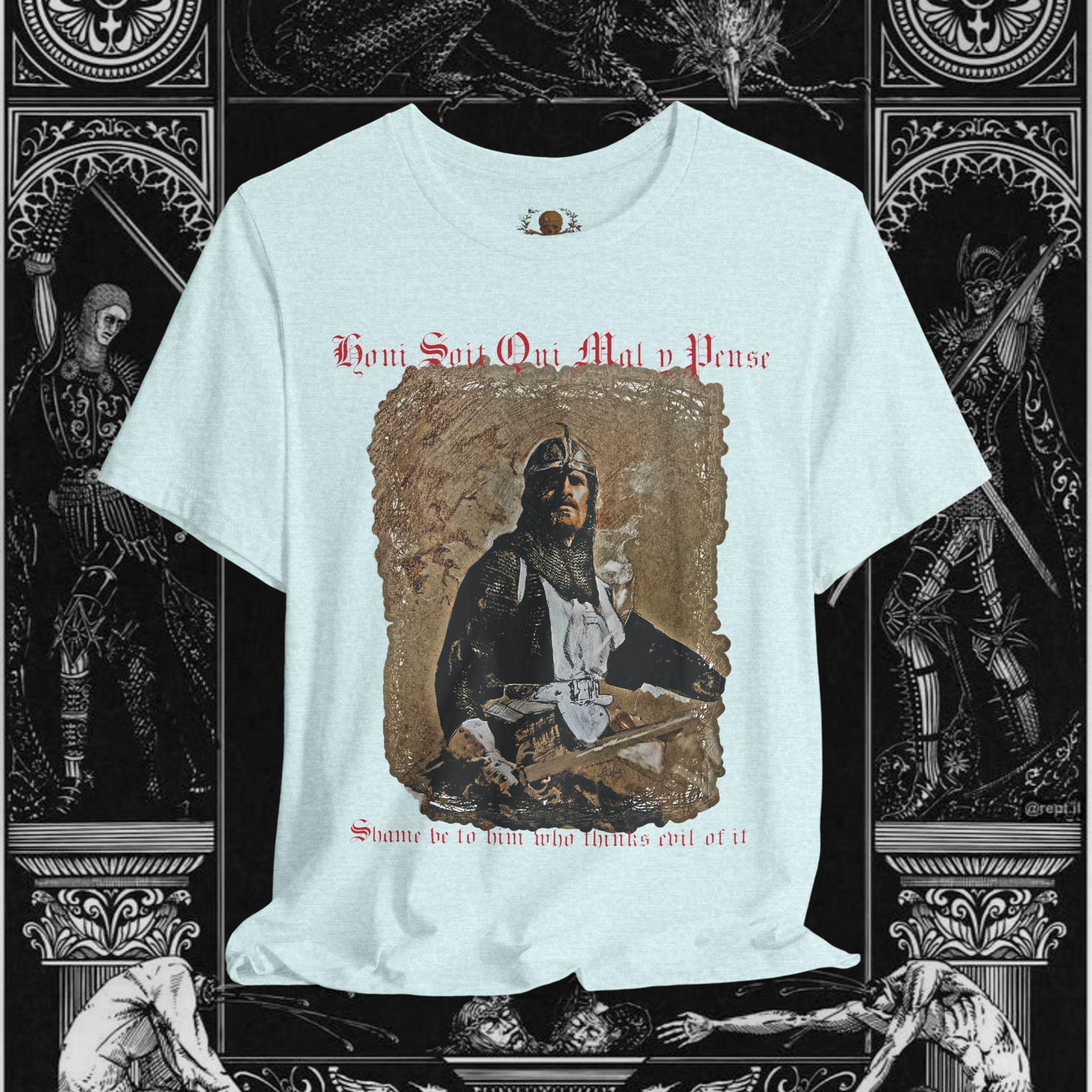 The Knight's Rest Medieval Fantasy Graphic T Shirt
