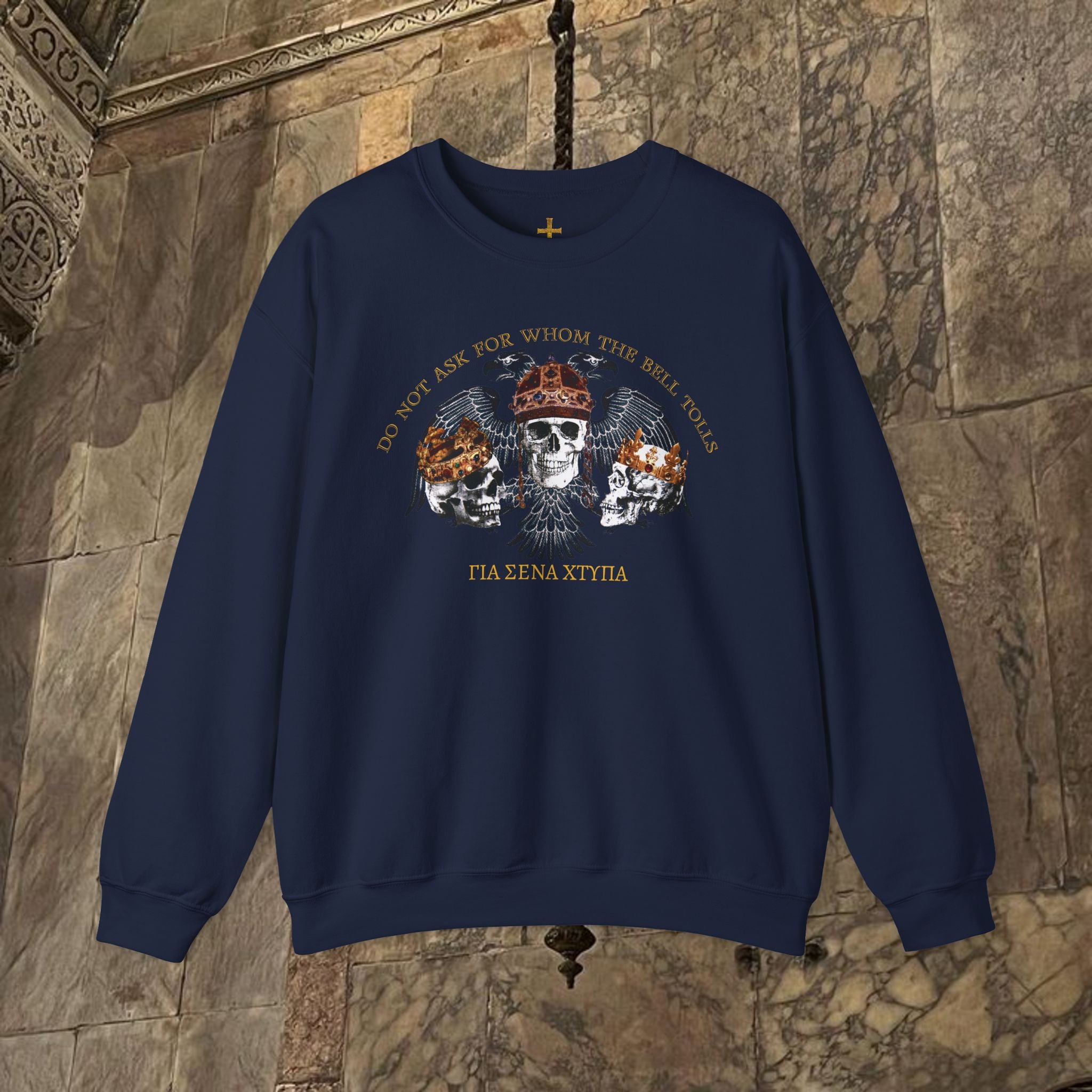 The Kings Fate Byzantine Inspired Graphic Crewneck Sweatshirt