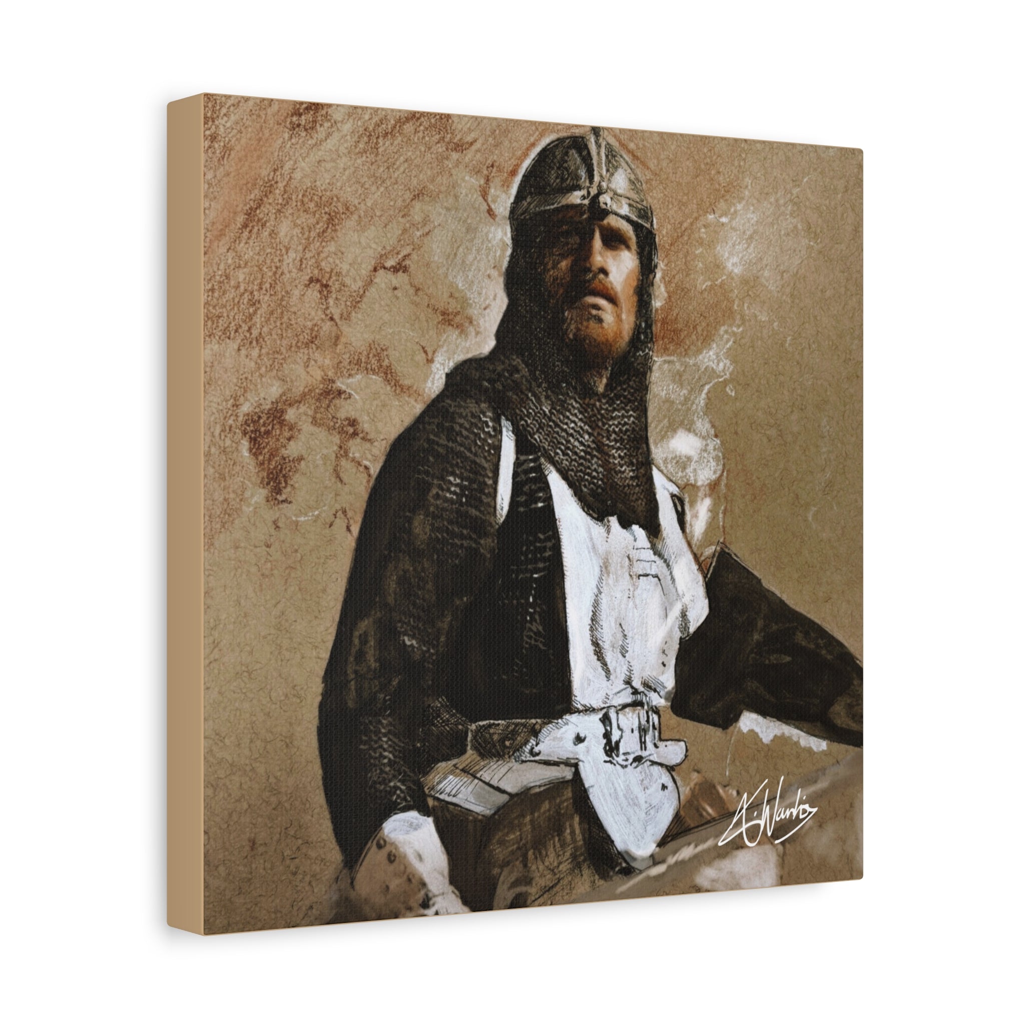 The Knight's Rest Medieval Fantasy Canvas