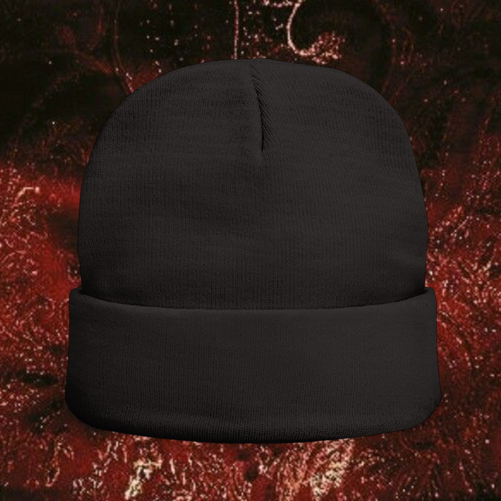 Gold Laurel Knit Beanie with Embroidered Laurel Wreath, Winter Accessory, Cozy Gift for Him/Her, Fall/Winter Fashion, Casual Headwear