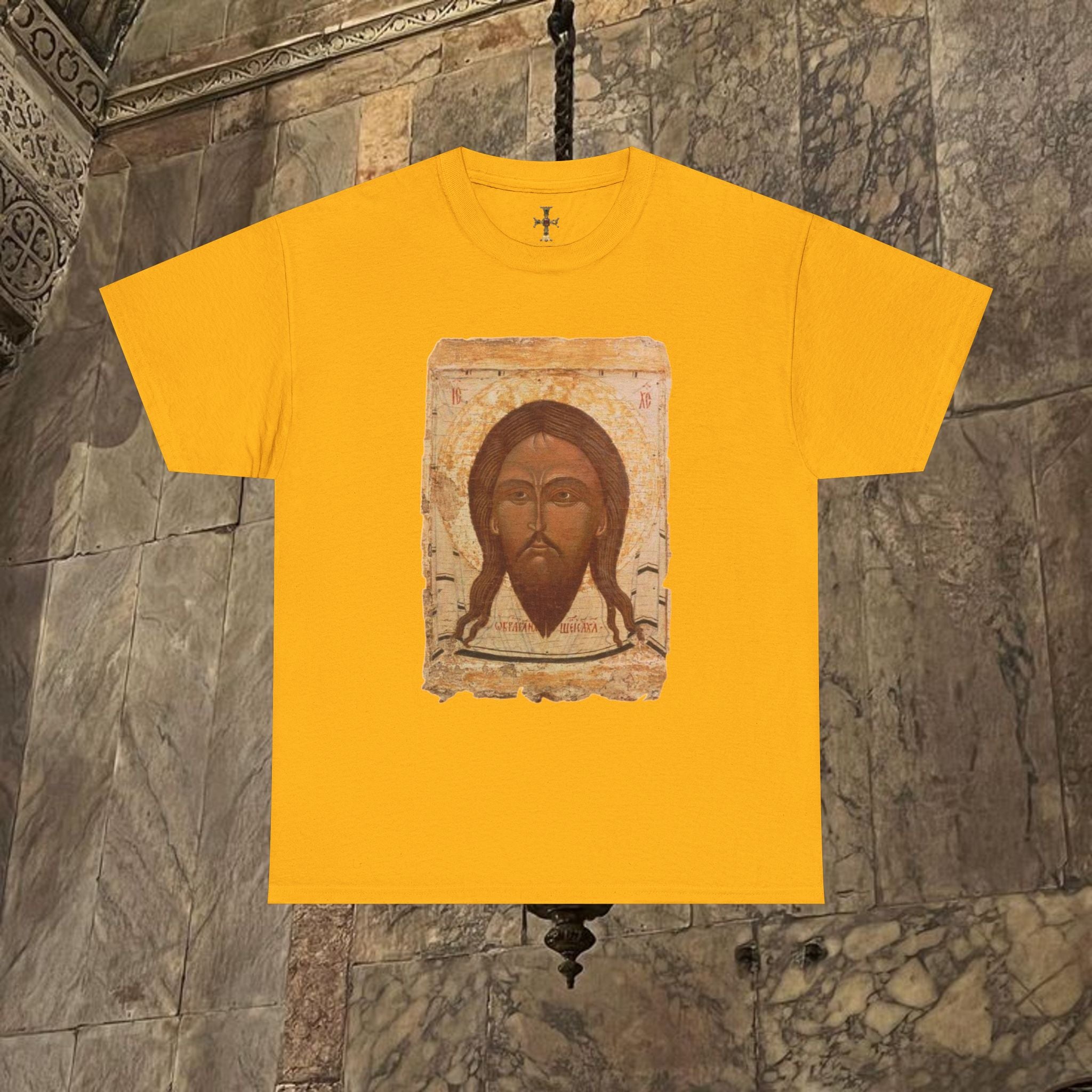 Byzantine Manuscript Art T-Shirt - Sacred Divine Icon