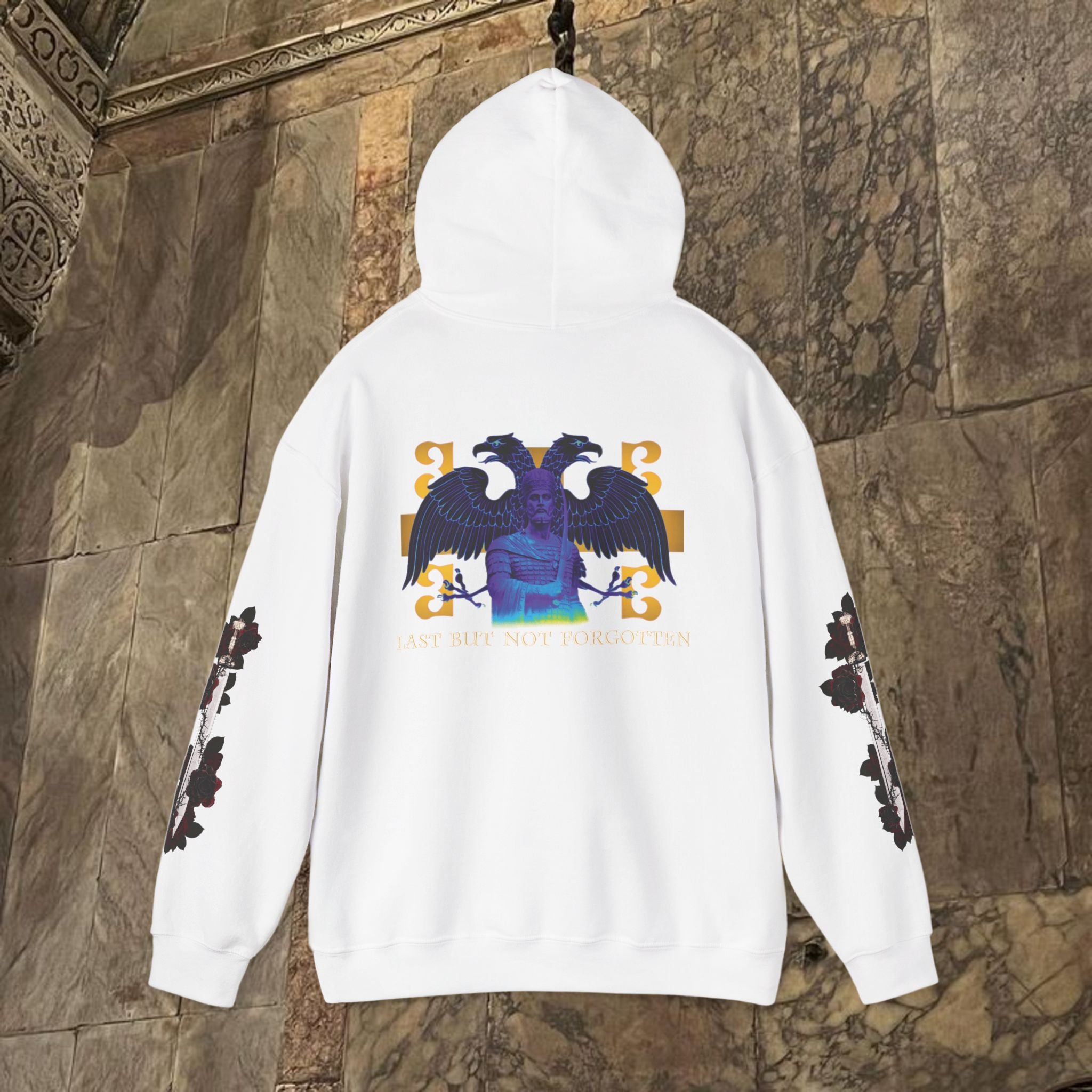 The Last Great Emperor Byzantine Inspired Graphic Hoodie Back Version