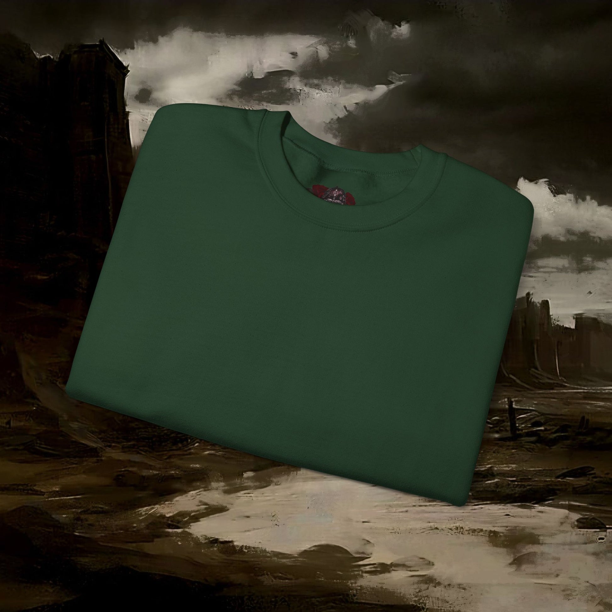 The Barbarian's Mirror Fantasy Medieval Inspired Unisex Sweatshirt Back Version