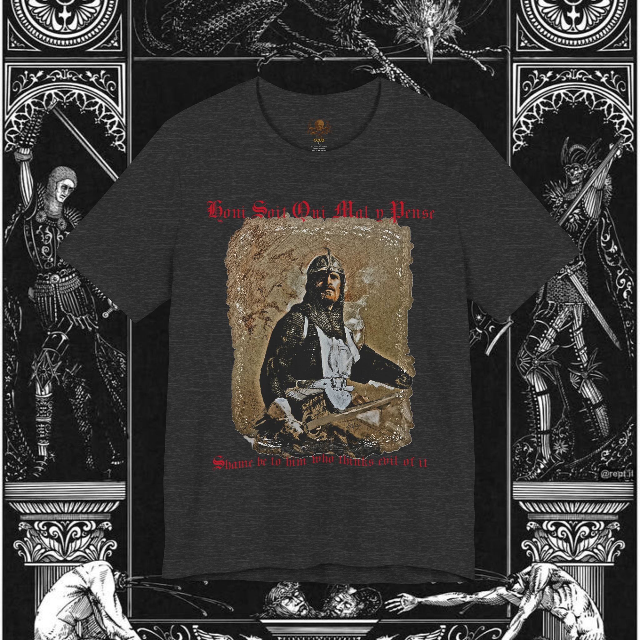 The Knight's Rest Medieval Fantasy Graphic T Shirt