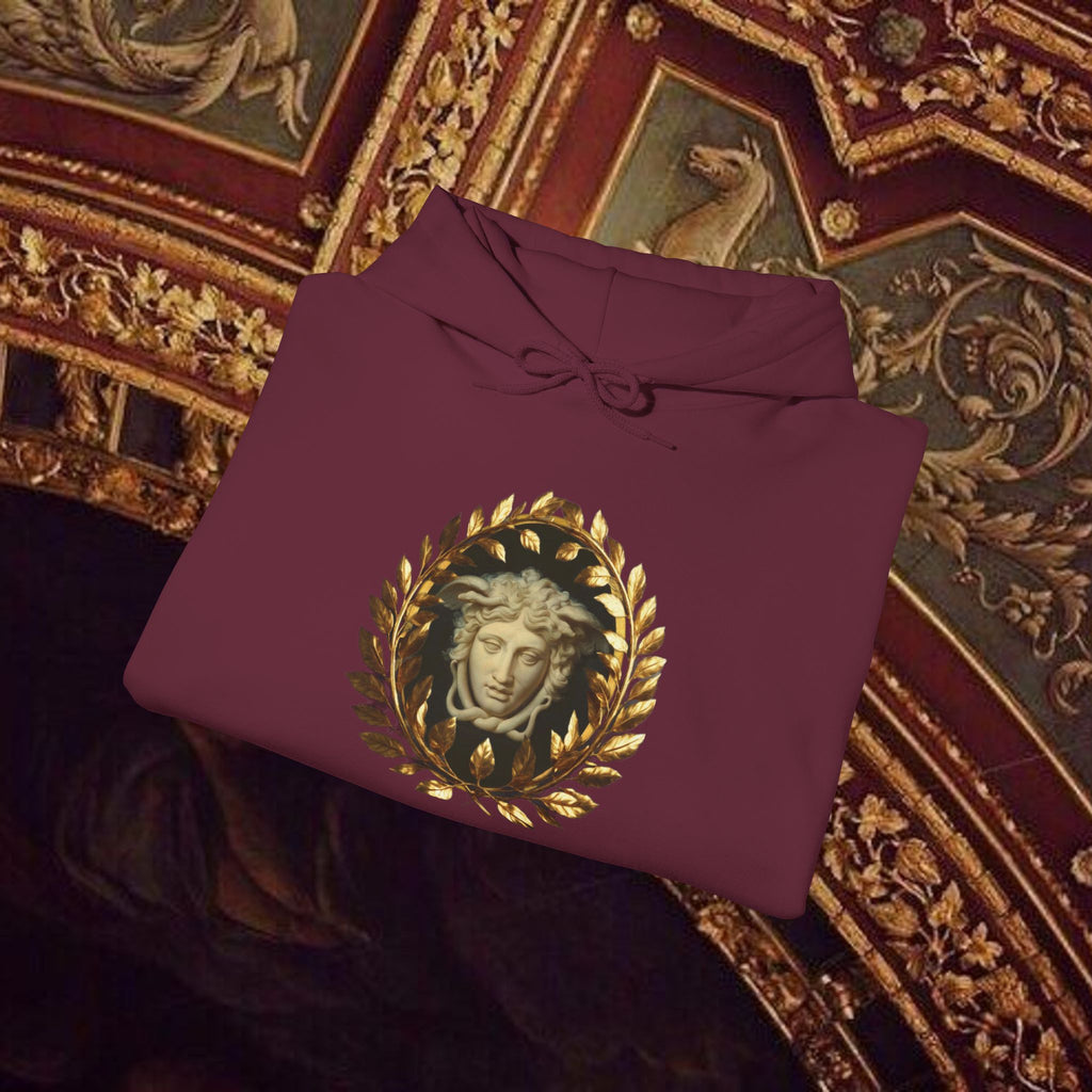 Medusa's Gaze Classical Mythology Inspired Unisex Heavy Blend Hooded Graphic Sweatshirt