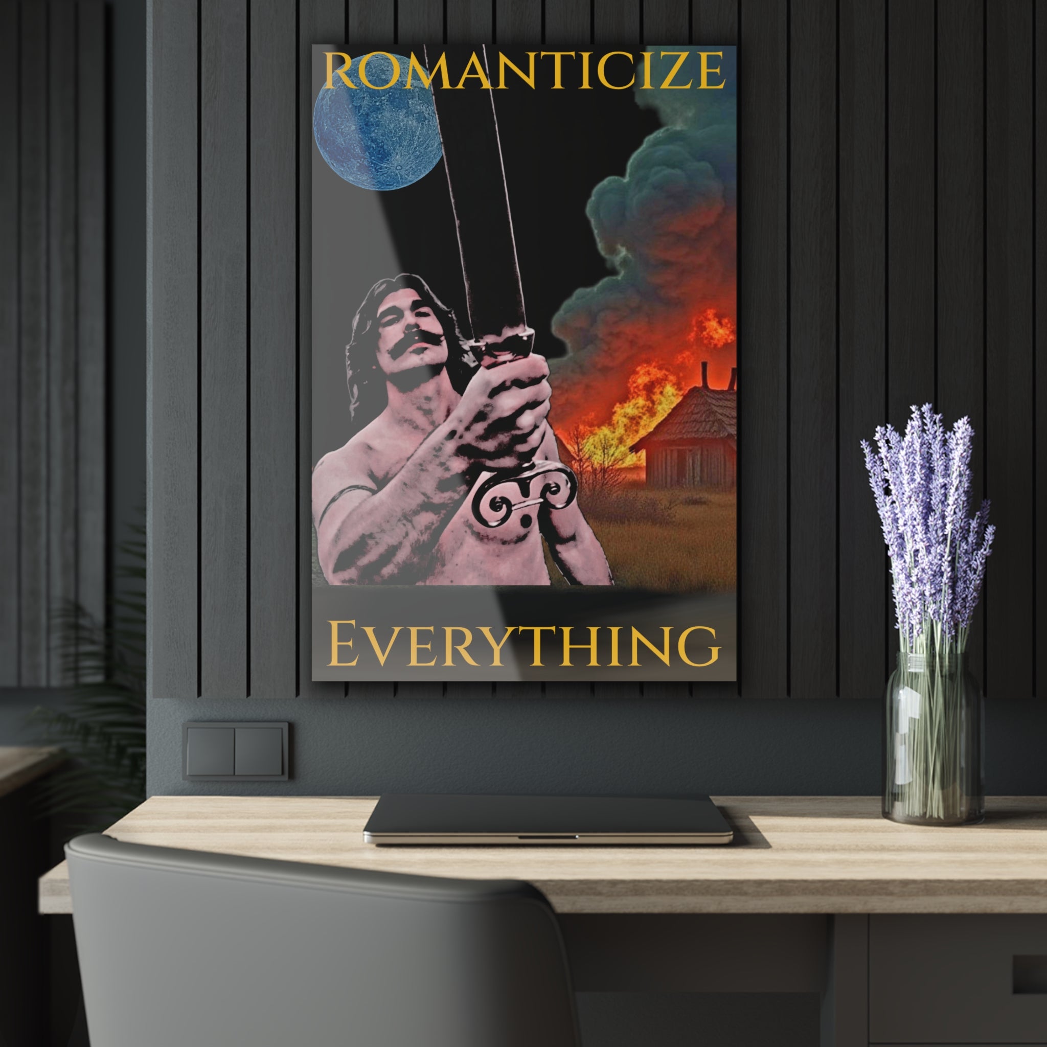 The Barbarian's Mirror Early Medieval Acrylic Prints (French Cleat Hanging)
