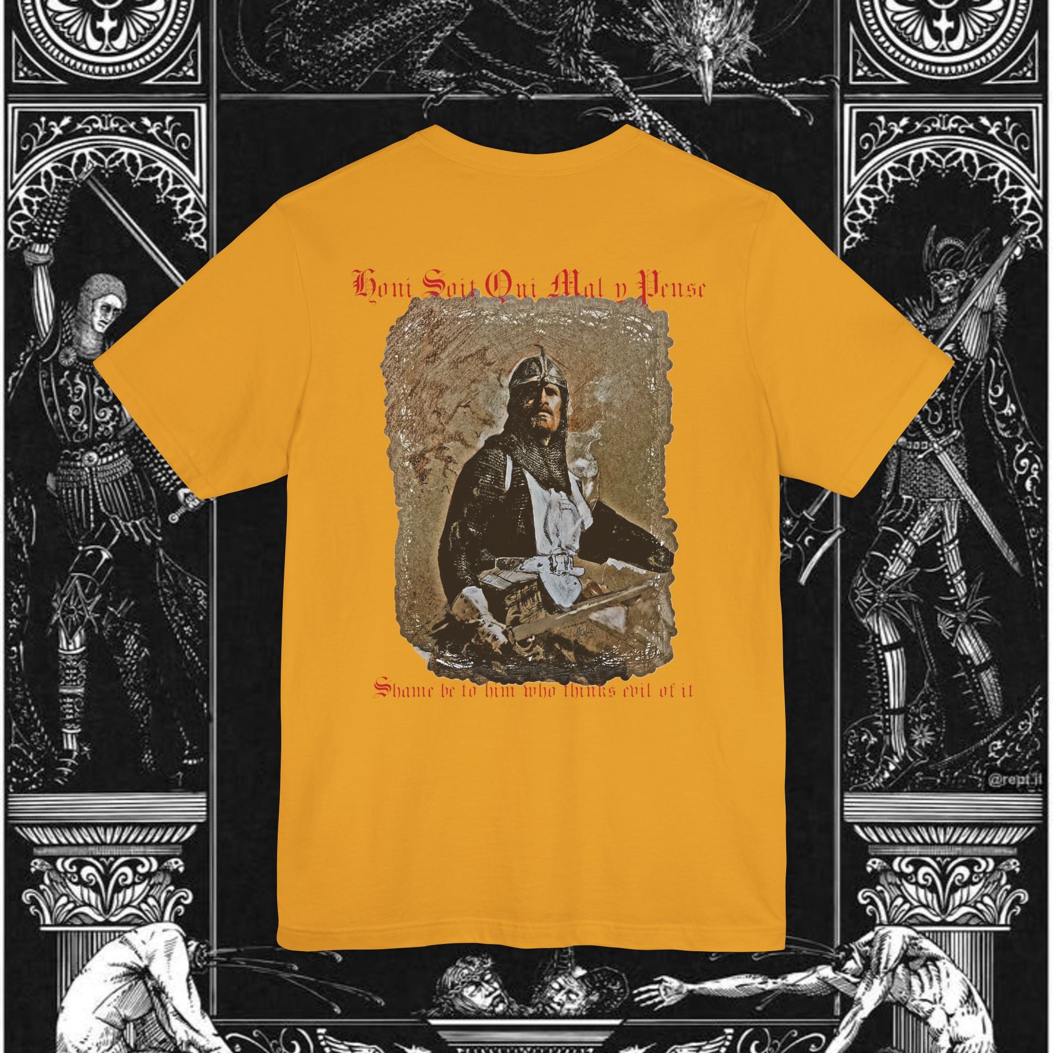 The Knight's Rest Medieval Fantasy Graphic T-Shirt