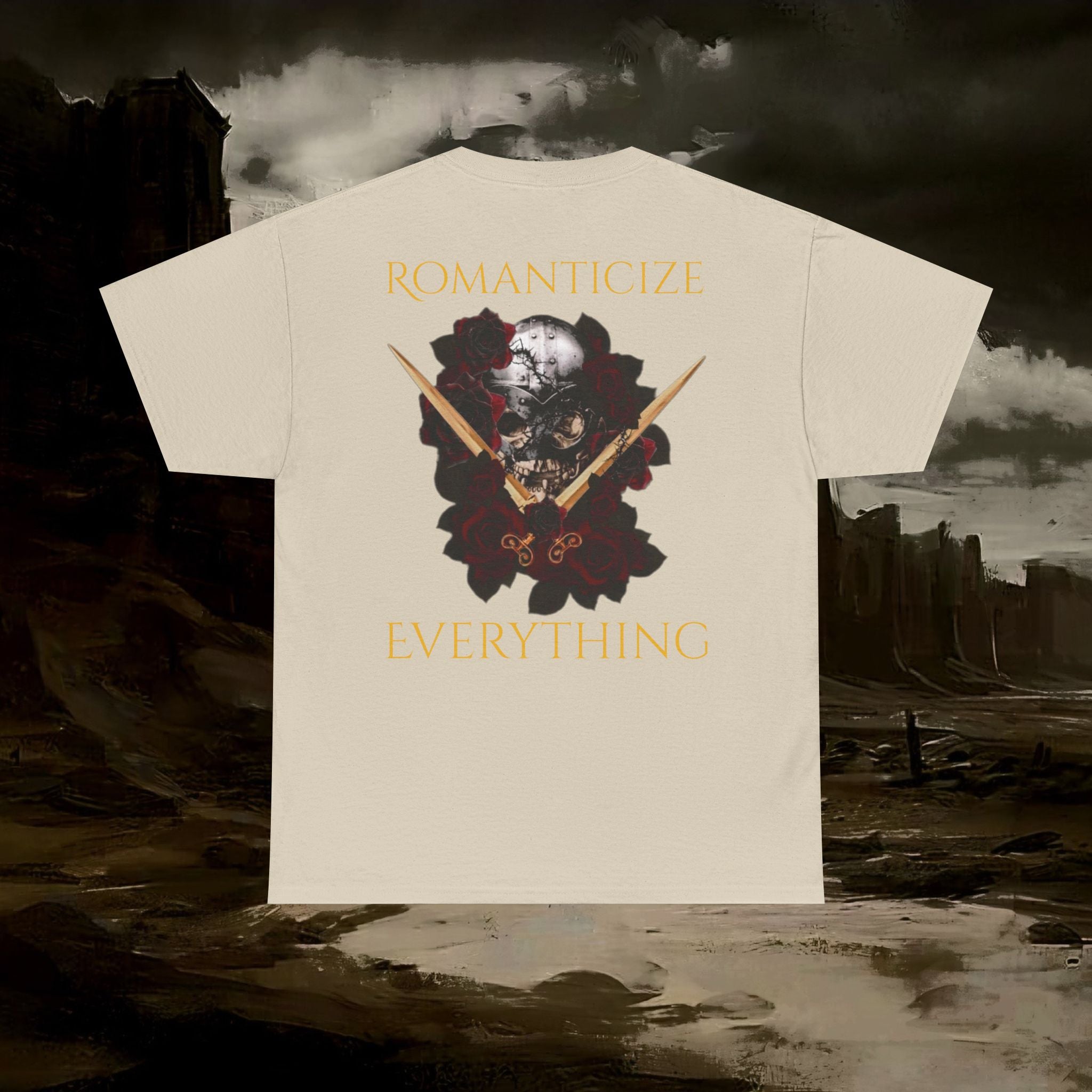 The Barbarian's Fate Medieval Fantasy Inspired Graphic T-Shirt Back Version