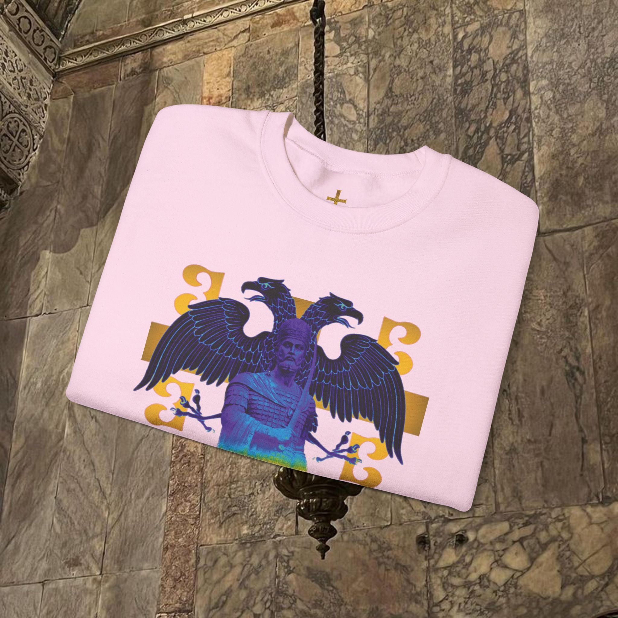 The Last Great Emperor Byzantine Inspired Graphic Crewneck Sweatshirt Front Version