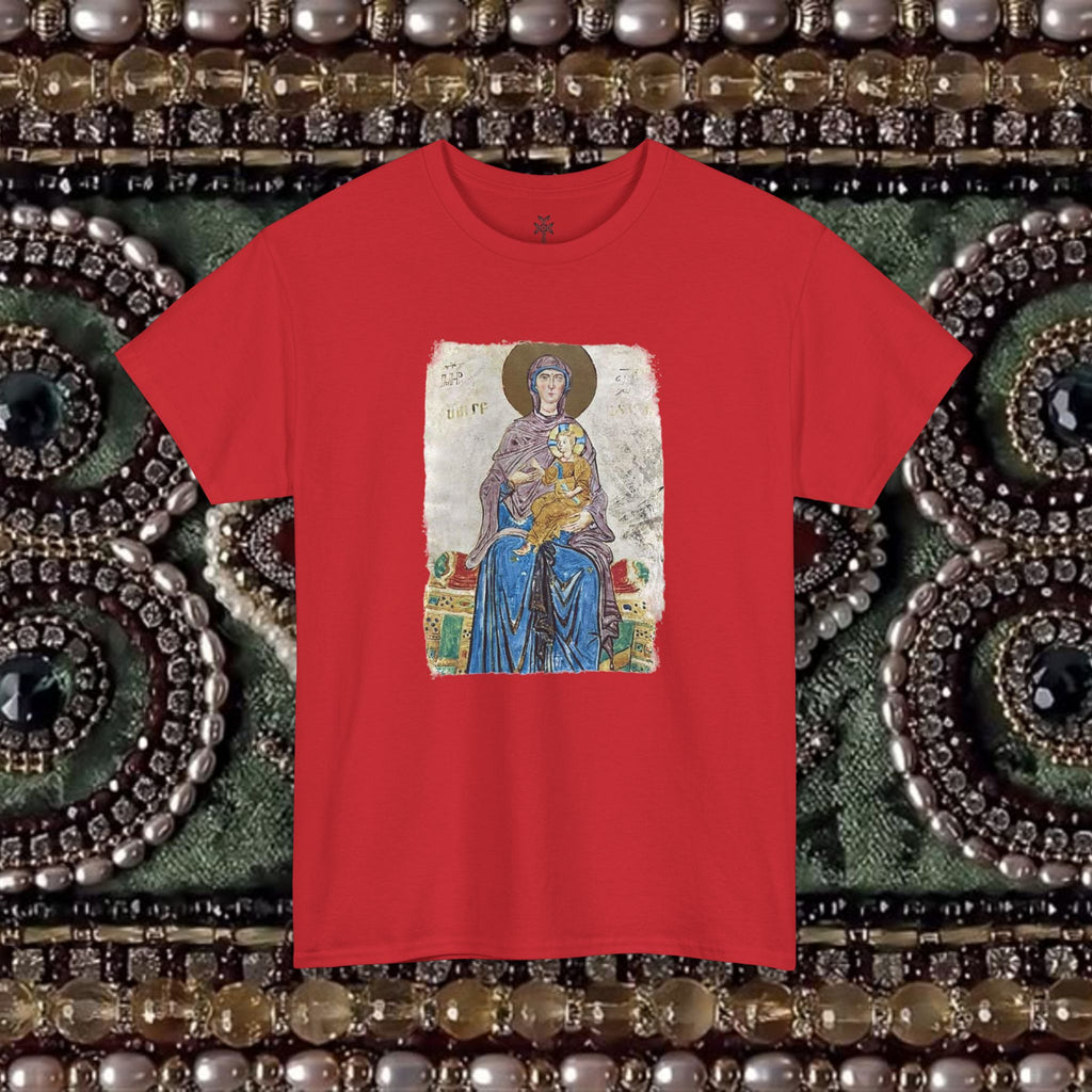 Armenian Manuscript Virgin and Christ Graphic T-Shirt
