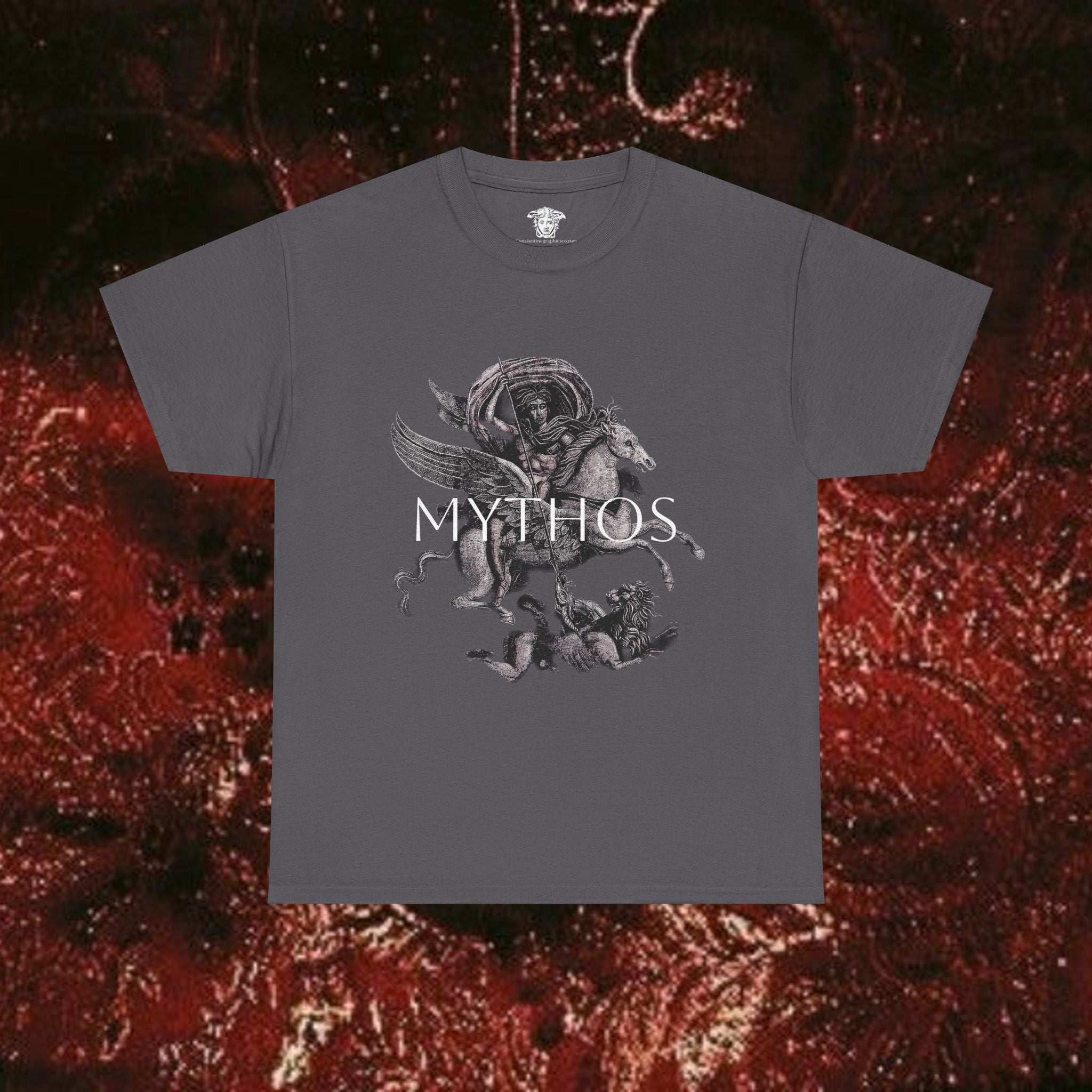Mythos of the Warrior Graphic Tee - Unisex Heavy Cotton, Historical Shirt, Mythological Esoteric T-Shirt
