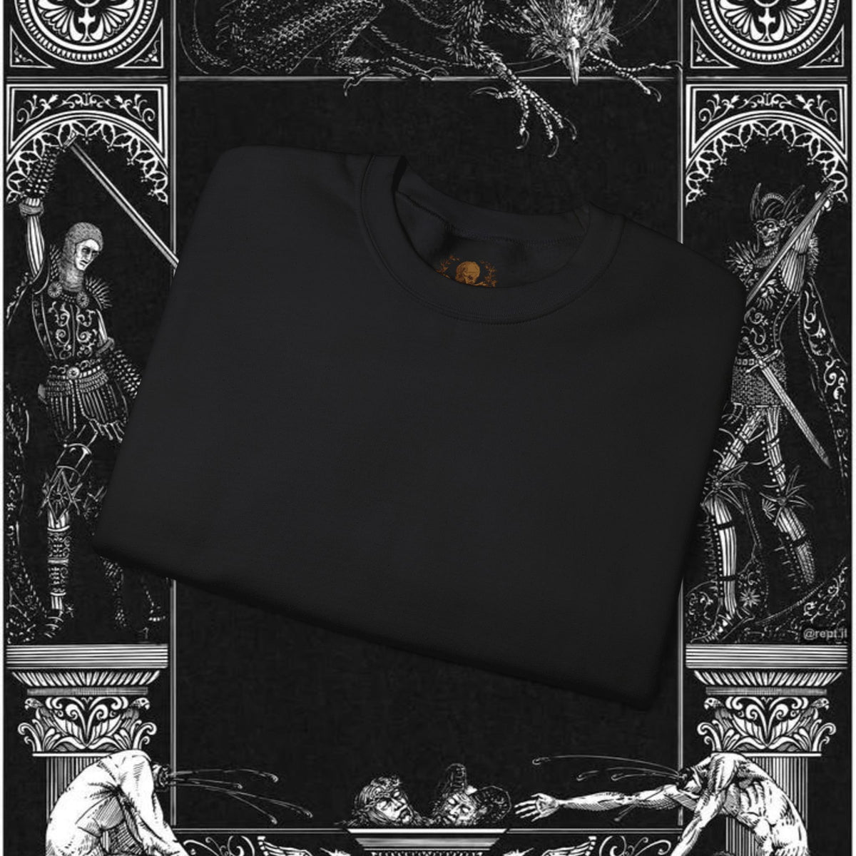 The Circle of Life Medieval Fantasy Inspired Graphic Sweatshirt