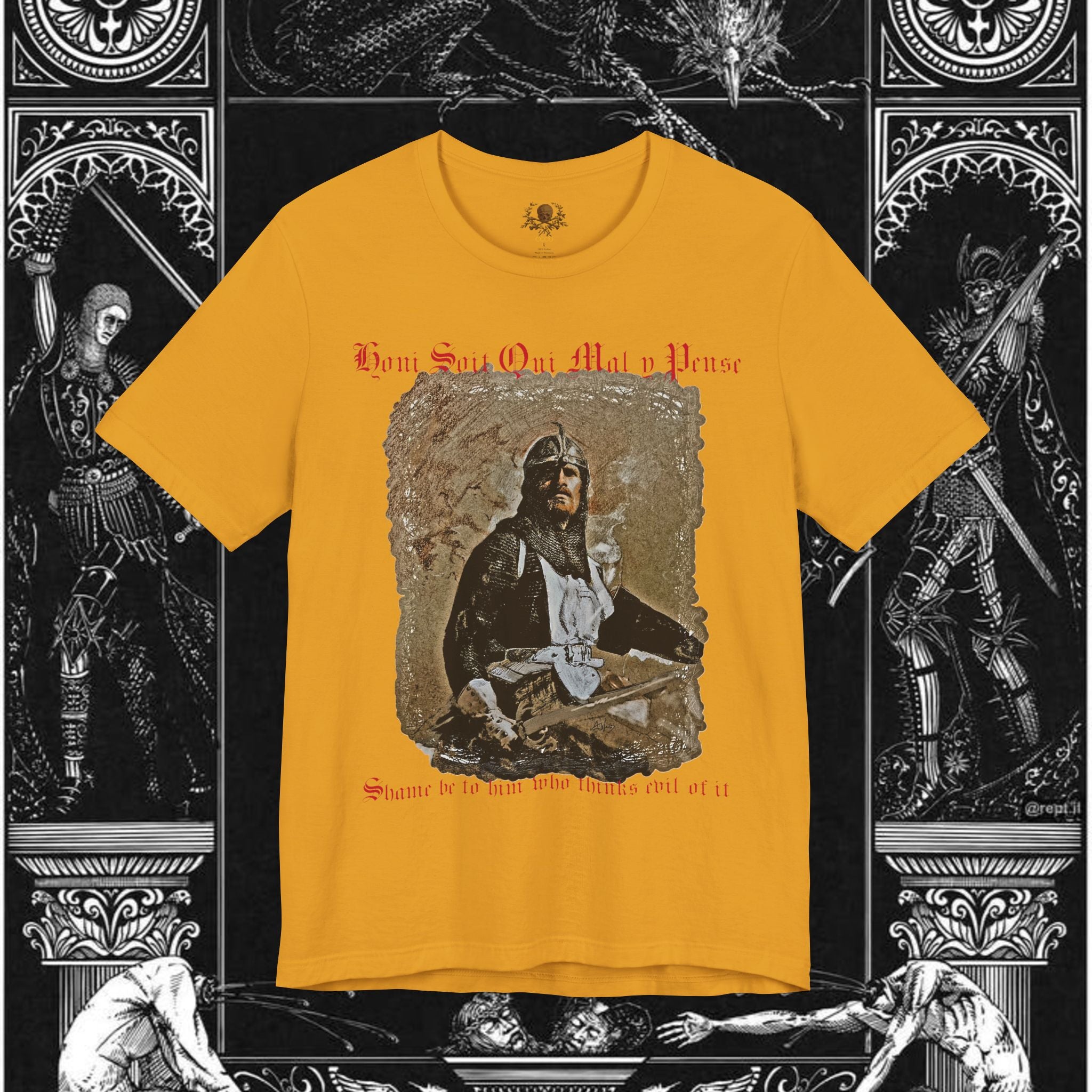 The Knight's Rest Medieval Fantasy Graphic T Shirt