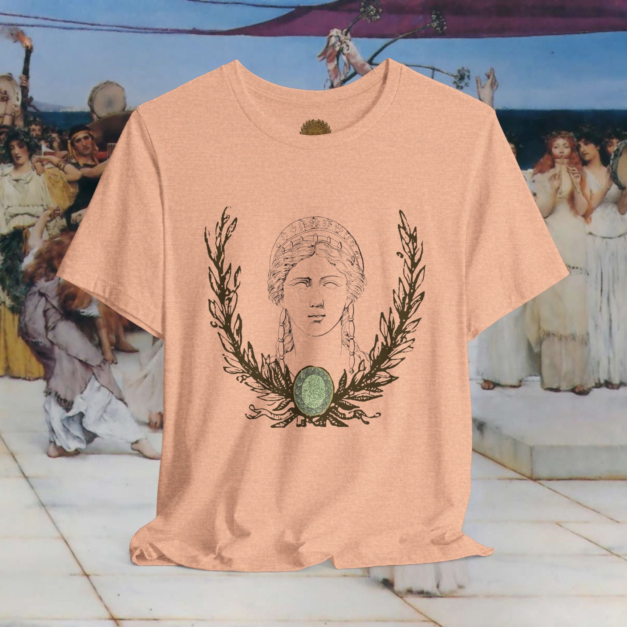 Hera's Wondering – Greek Goddess Ornate Diadem T-Shirt