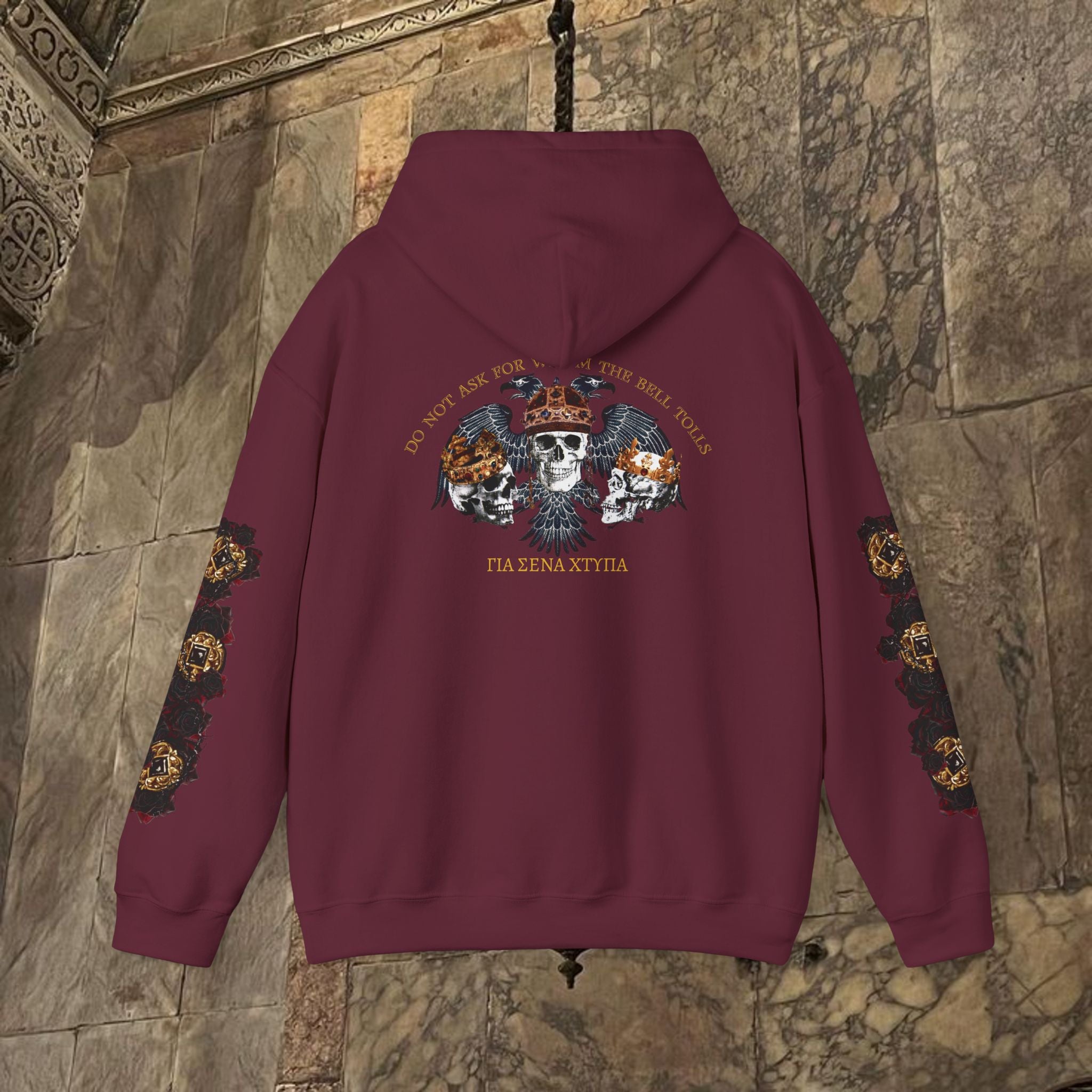 The Kings Fate Byzantine Inspired Graphic Hoodie Back Version