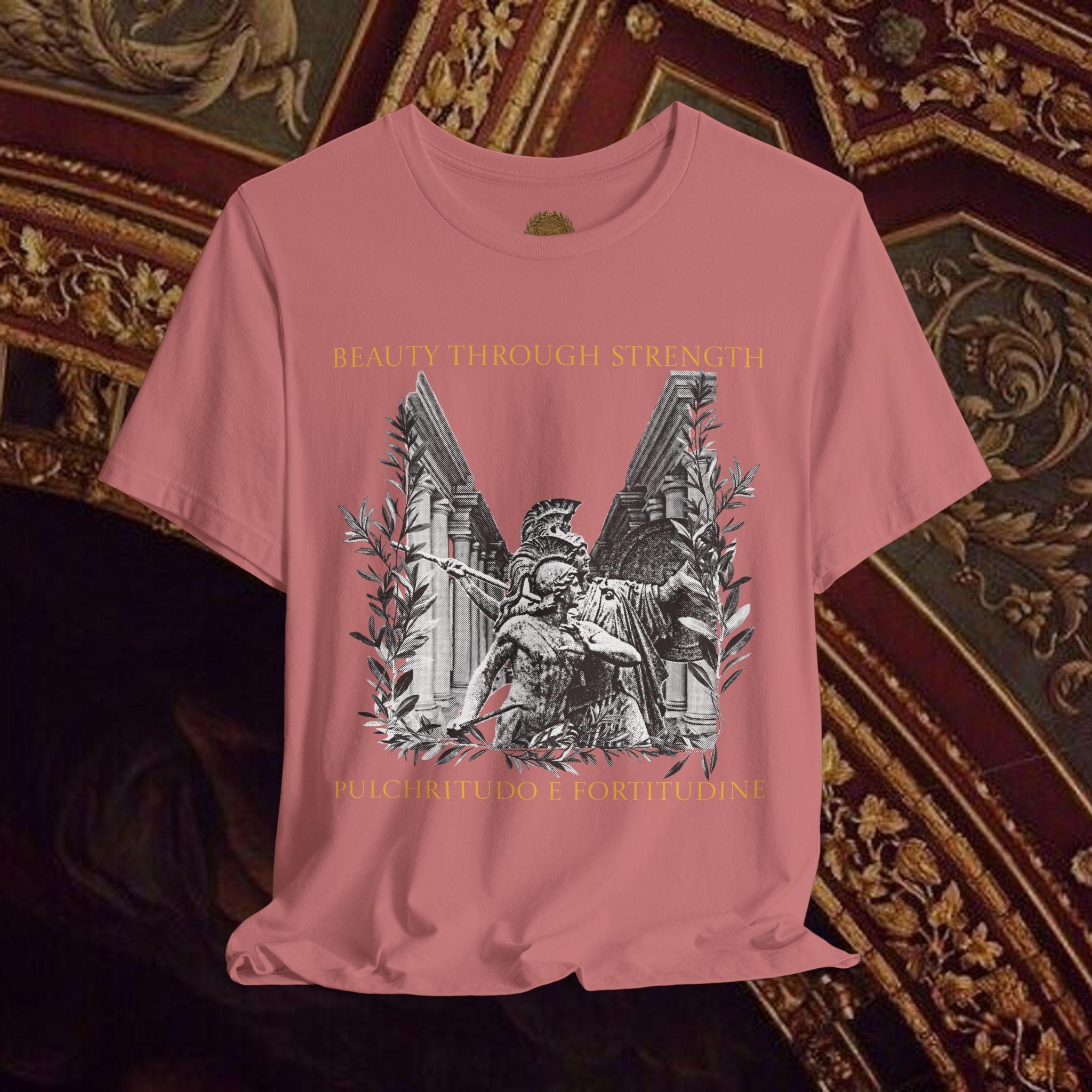 The Goddess's Protection Classically-Inspired Cotton Graphic T Shirt