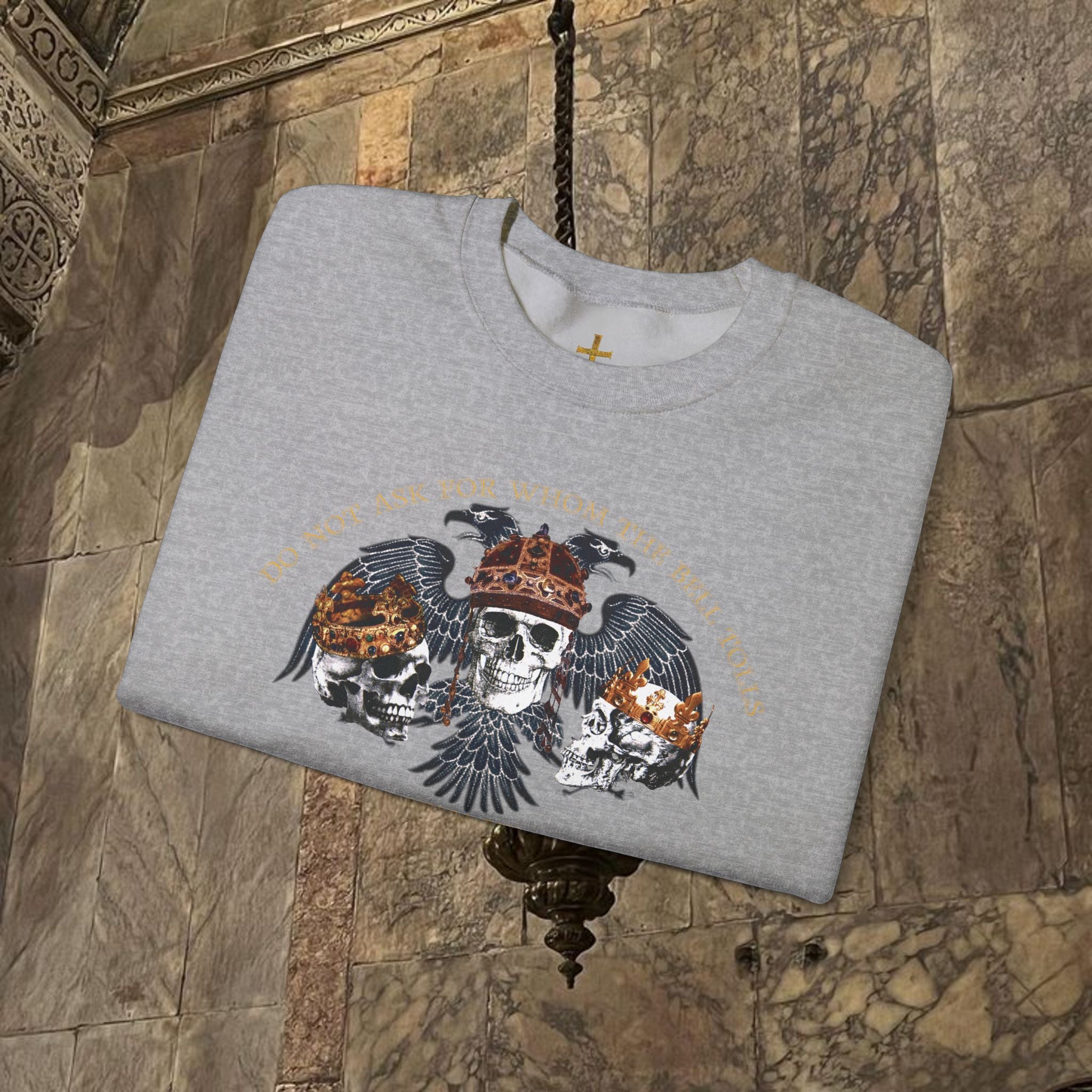 The Kings Fate Byzantine Inspired Graphic Crewneck Sweatshirt