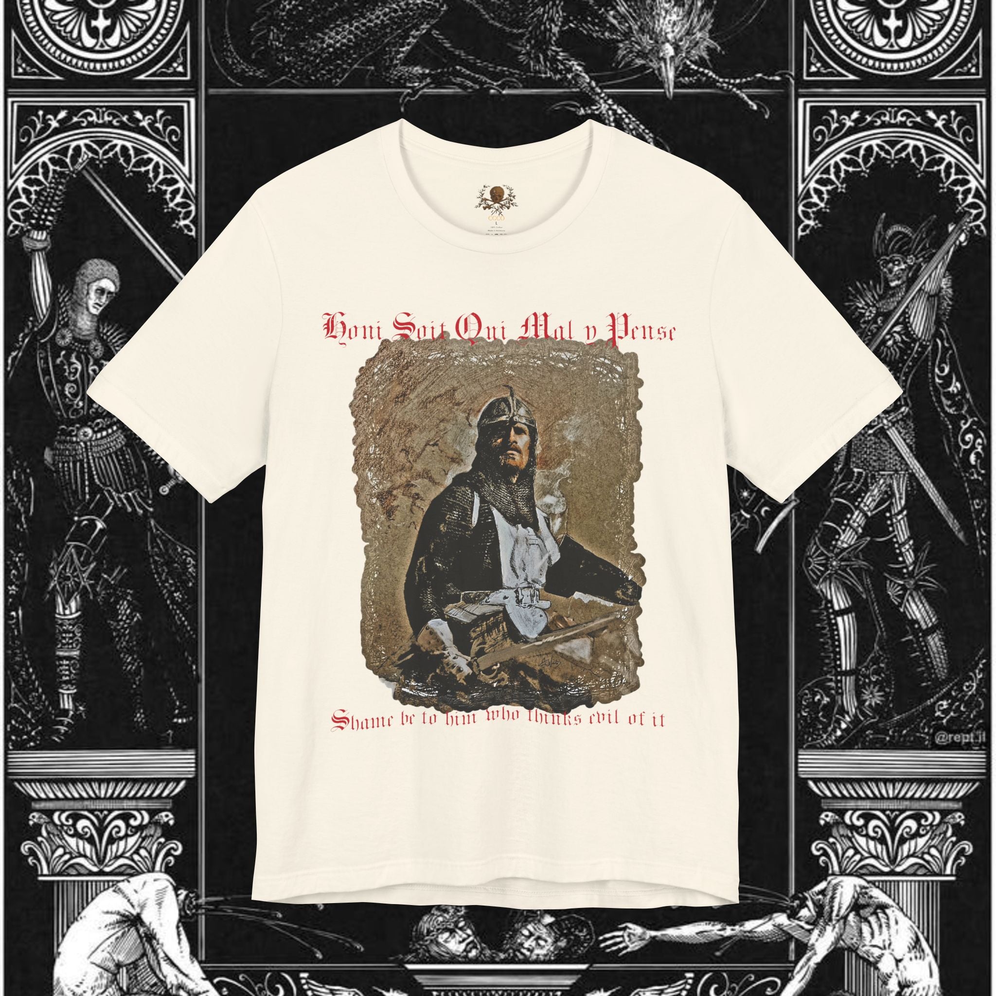 The Knight's Rest Medieval Fantasy Graphic T Shirt