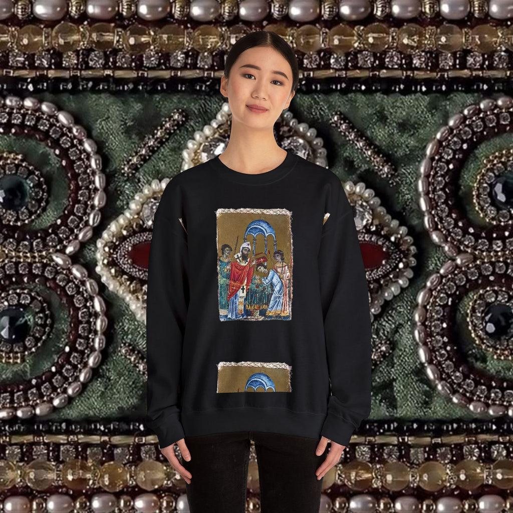Armenian Manuscript Crewneck Graphic Sweatshirt
