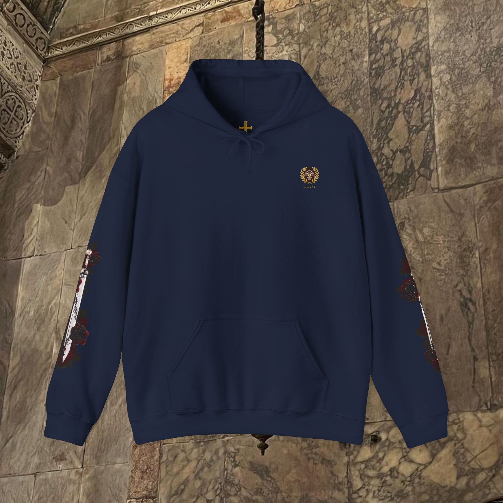 The Last Great Emperor Byzantine Inspired Graphic Hoodie Back Version