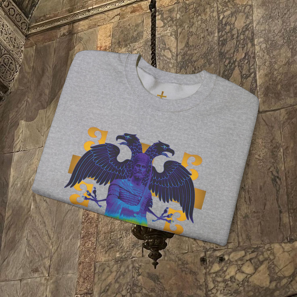 The Last Great Emperor Byzantine Inspired Graphic Crewneck Sweatshirt Front Version