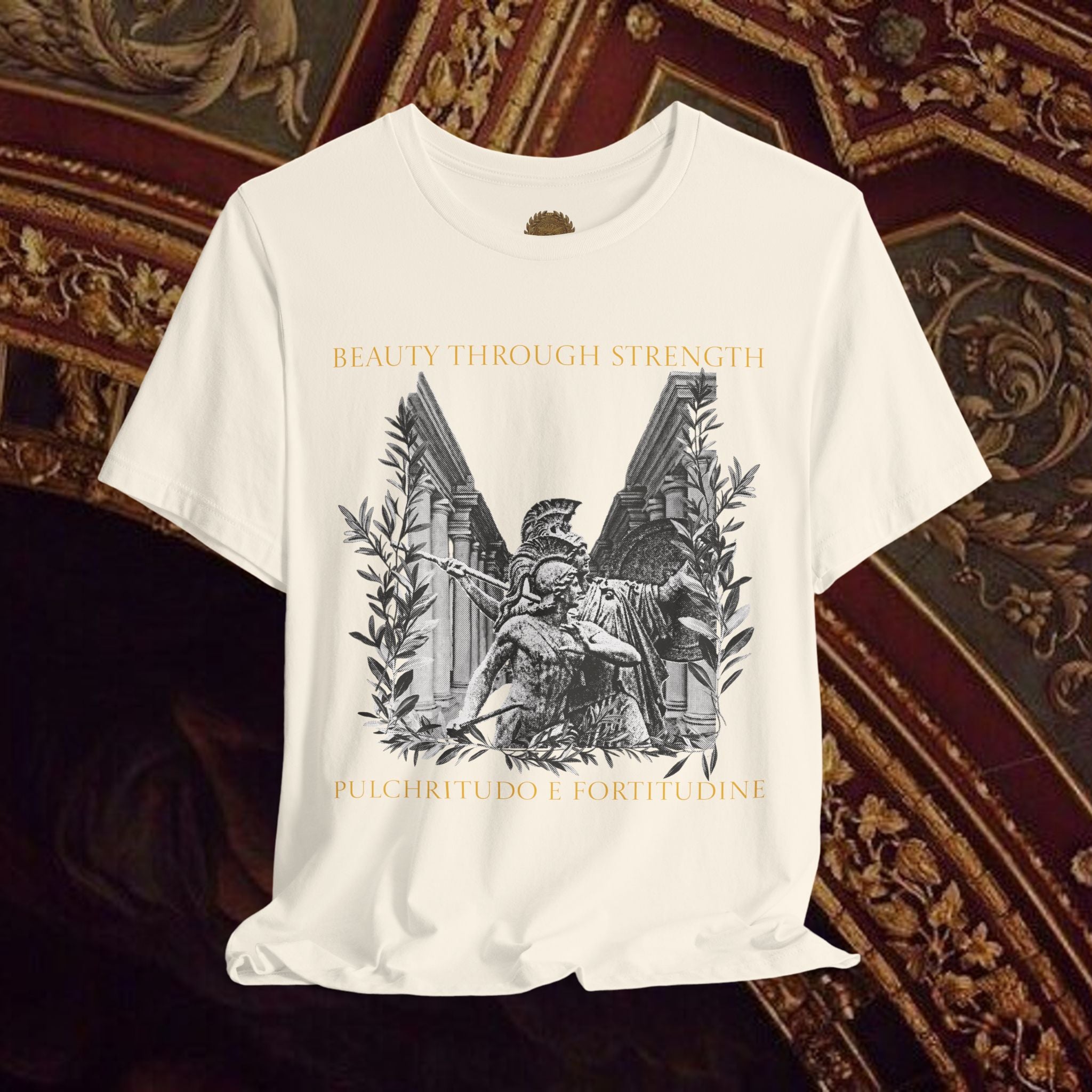The Goddess's Protection Classically-Inspired Cotton Graphic T Shirt