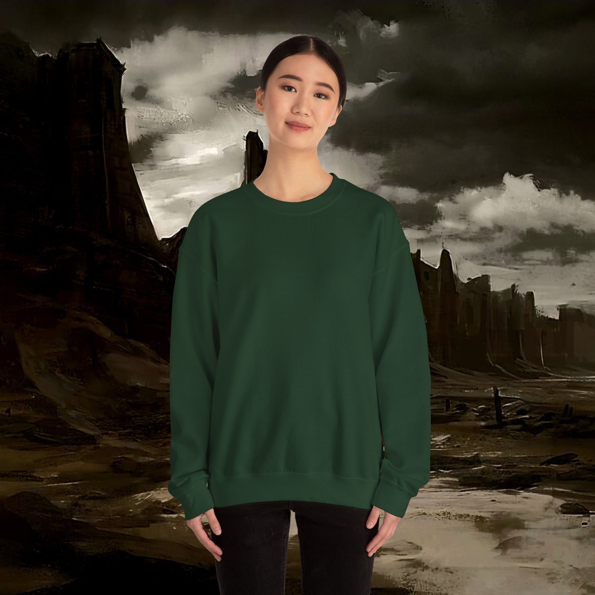 The Barbarian's Mirror Fantasy Medieval Inspired Unisex Sweatshirt Back Version