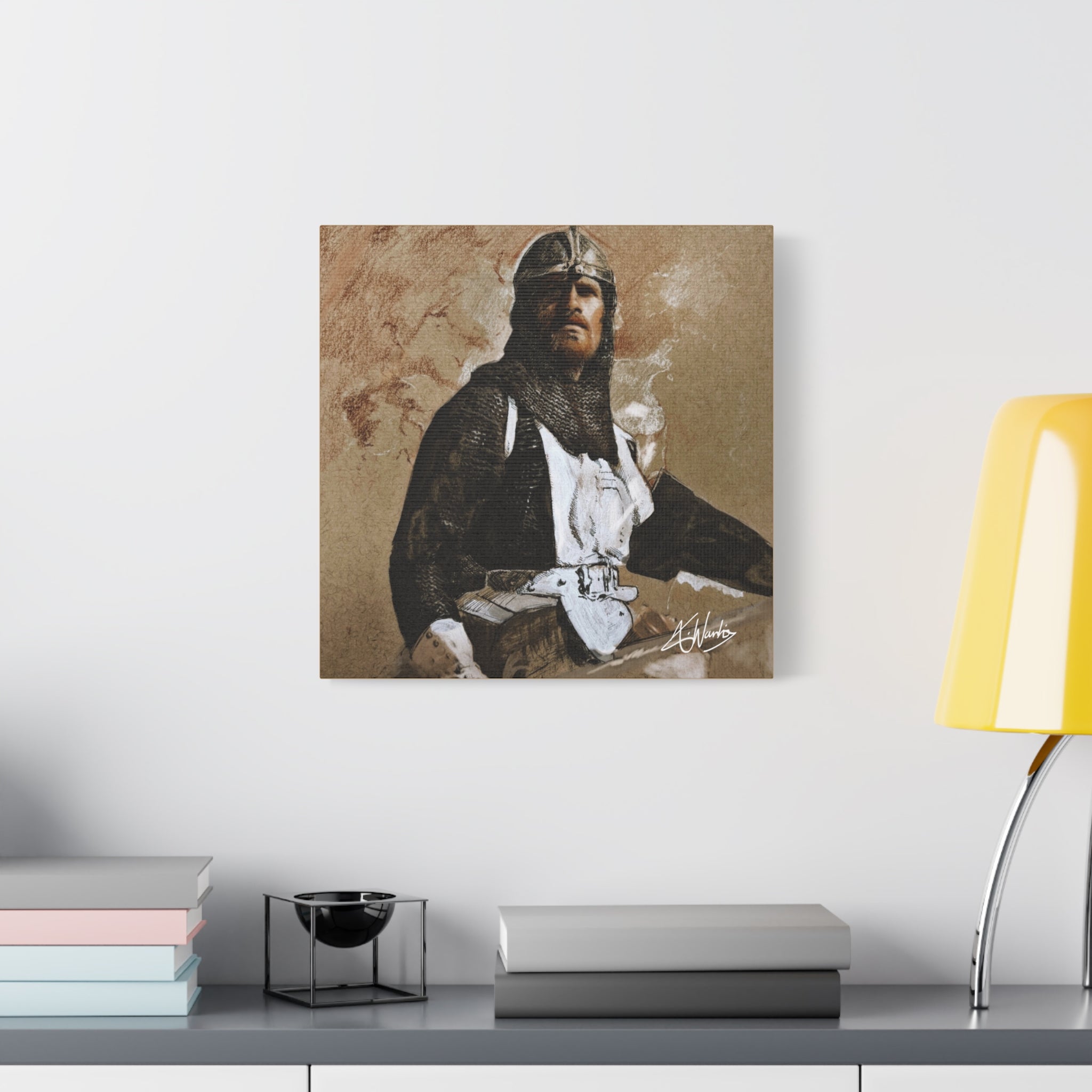 The Knight's Rest Medieval Fantasy Canvas