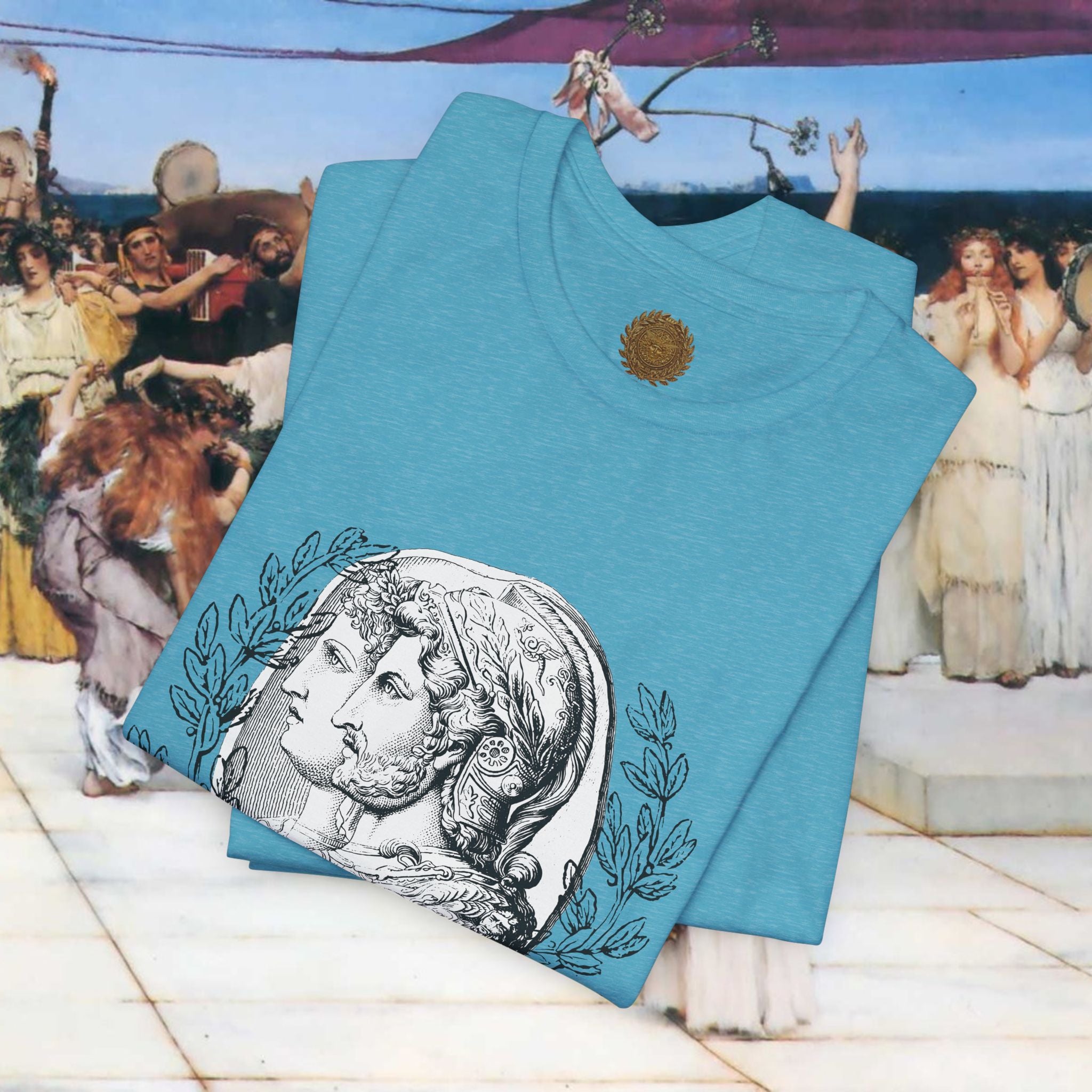Roman Warrior's Spirit Plumed Helmet Cameo T-Shirt