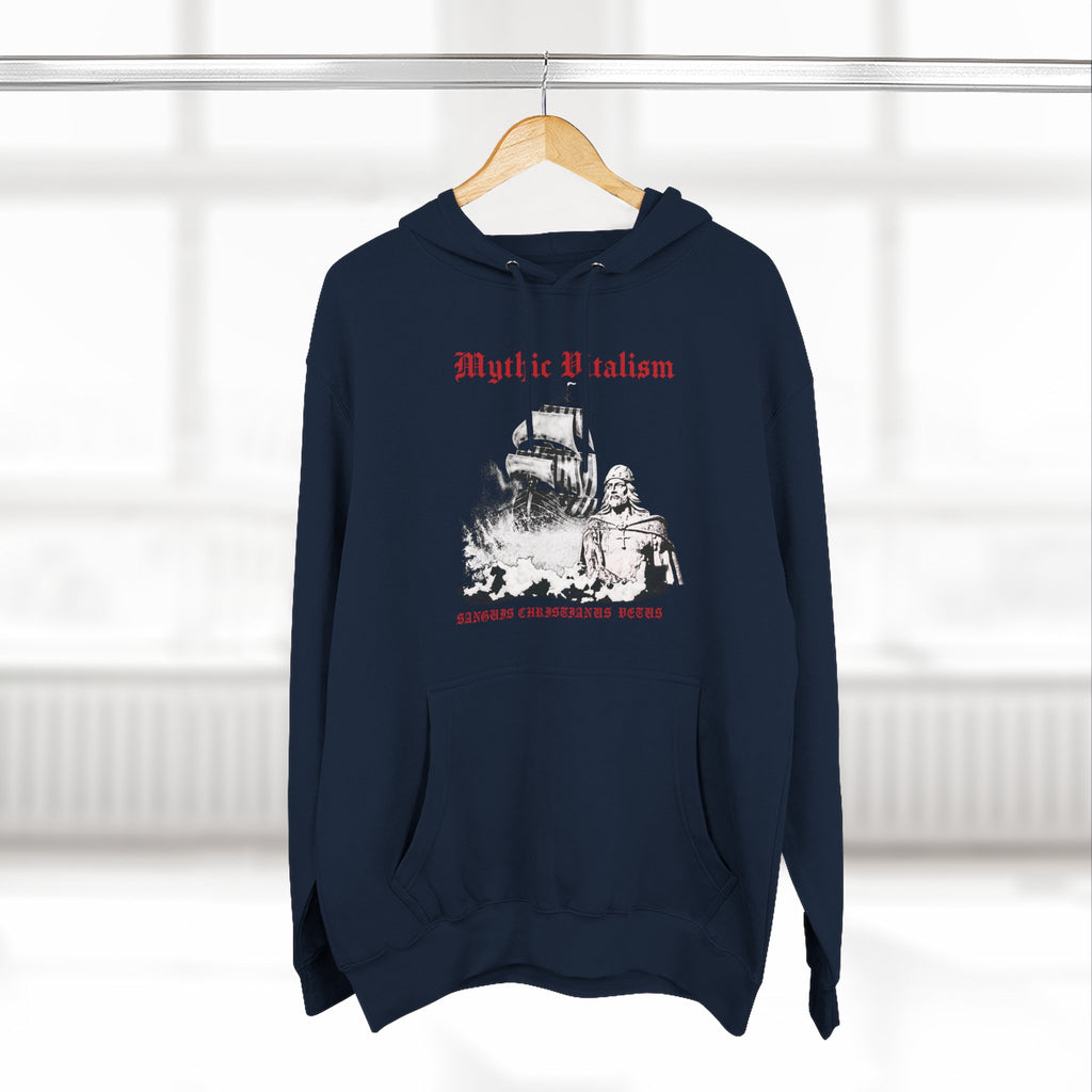 Mythical Vitalism, Sanguis Christianus Vetus Adventure and Exploration Inspired Graphic Fleece Hoodie