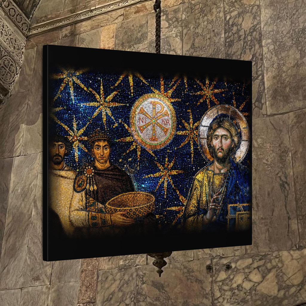 Justinian's Glory Byzantine Late Roman Inspired Matte Canvas, Stretched, (Multi-Size)