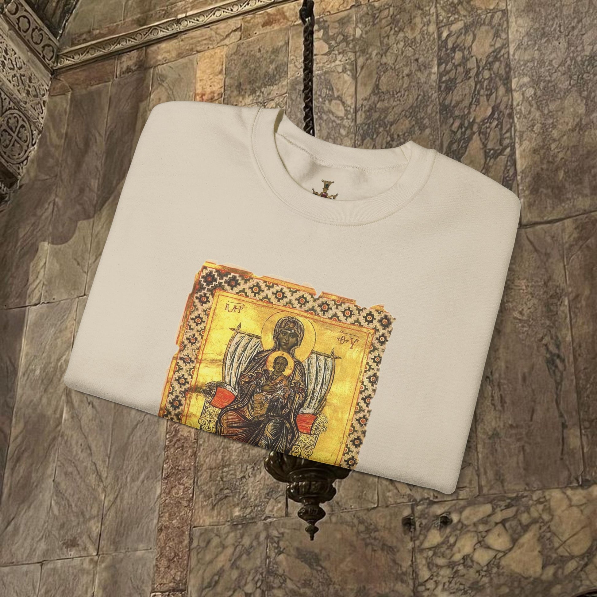Byzantine Manuscript Art Sweatshirt Ancient design
