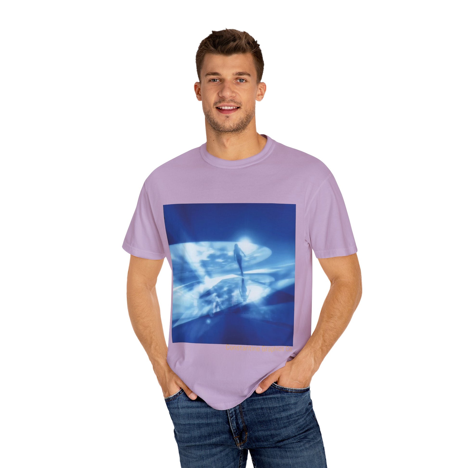 The Blue Portal Cyber Y2k Graphic T Shirt